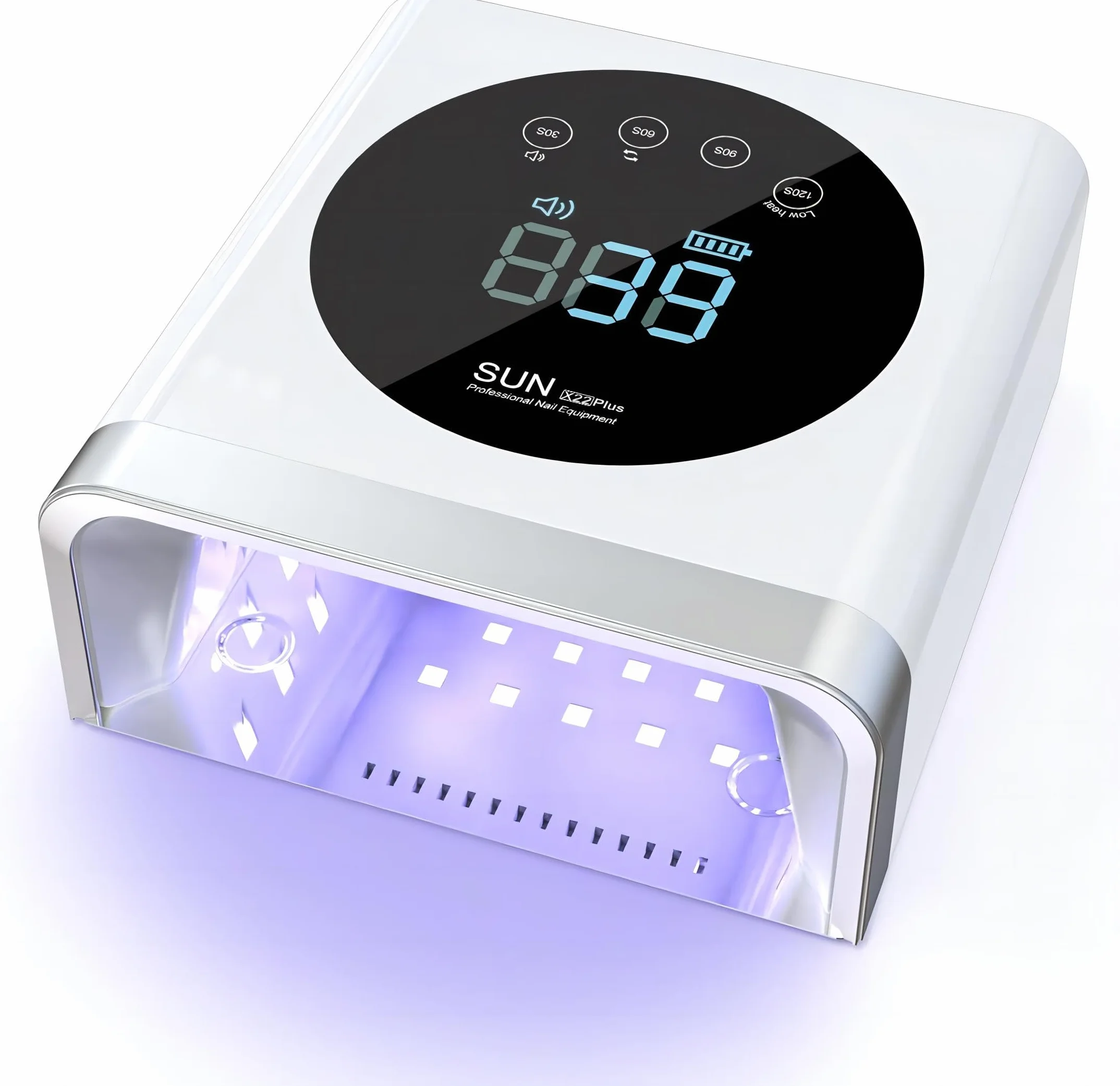 NAILGIRLS Lampade UV Per Unghie, Lampada LED UV per Unghie Ricaricabile 150 W,Portatile Lampada per Unghie Senza Fili Fornetto Unghie 4 Timer Sensore Automatico, Asciuga Unghie per Manicure Pedicure
