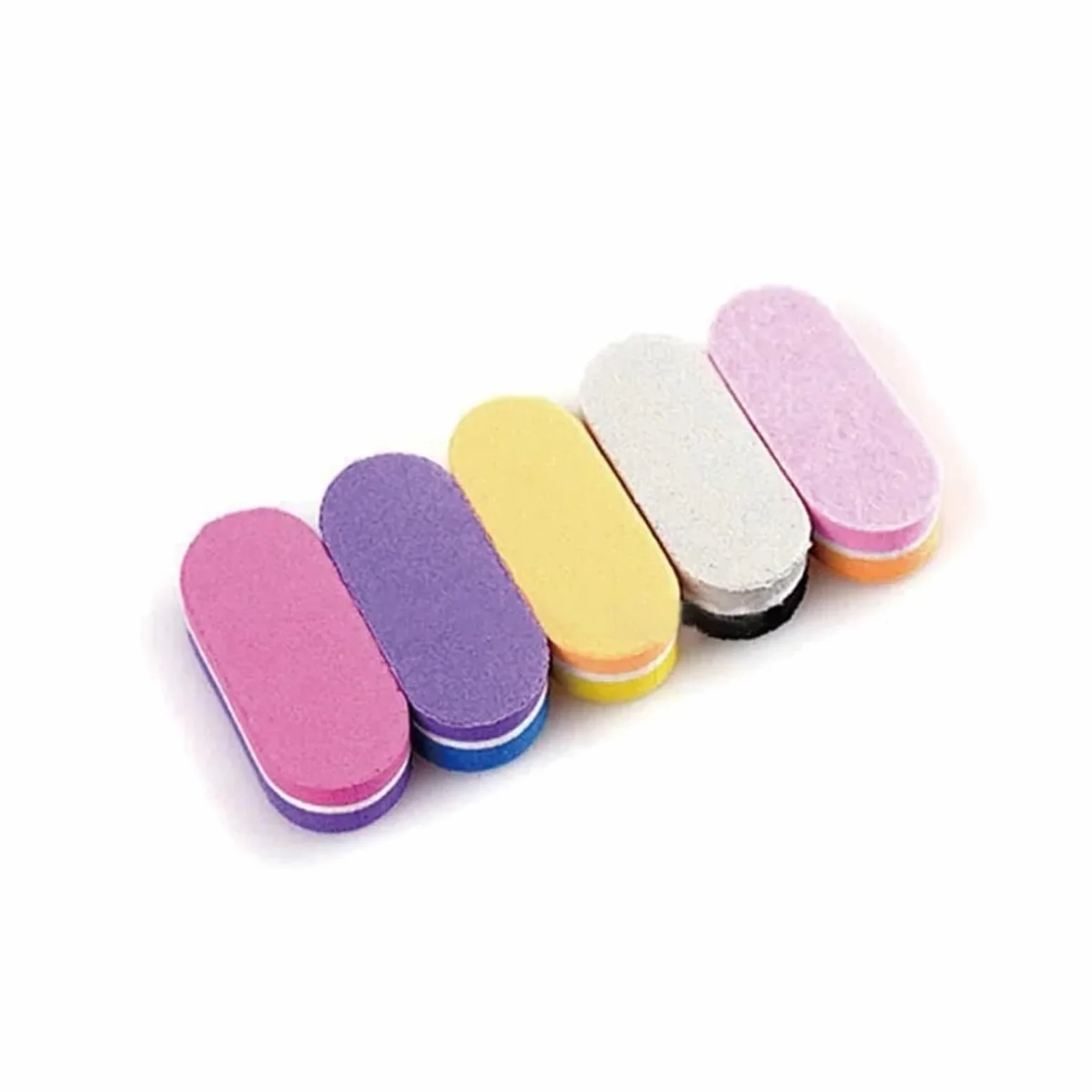 Buffer Unghie Tampone for unghie per Unghie | Lima in spugna con blocchi di colore misto 100/180 da 500 pezzi