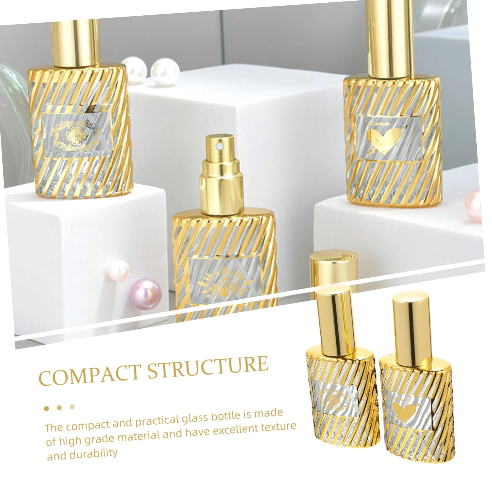 FRCOLOR 3 Set Di Contenitori Per Profumi Da Viaggio Riutilizzabili Contenitori Per Bottiglie Da Viaggio Comprimibili Mini Dispenser Di Profumo Per Campeggio 2 Pezzi * 3