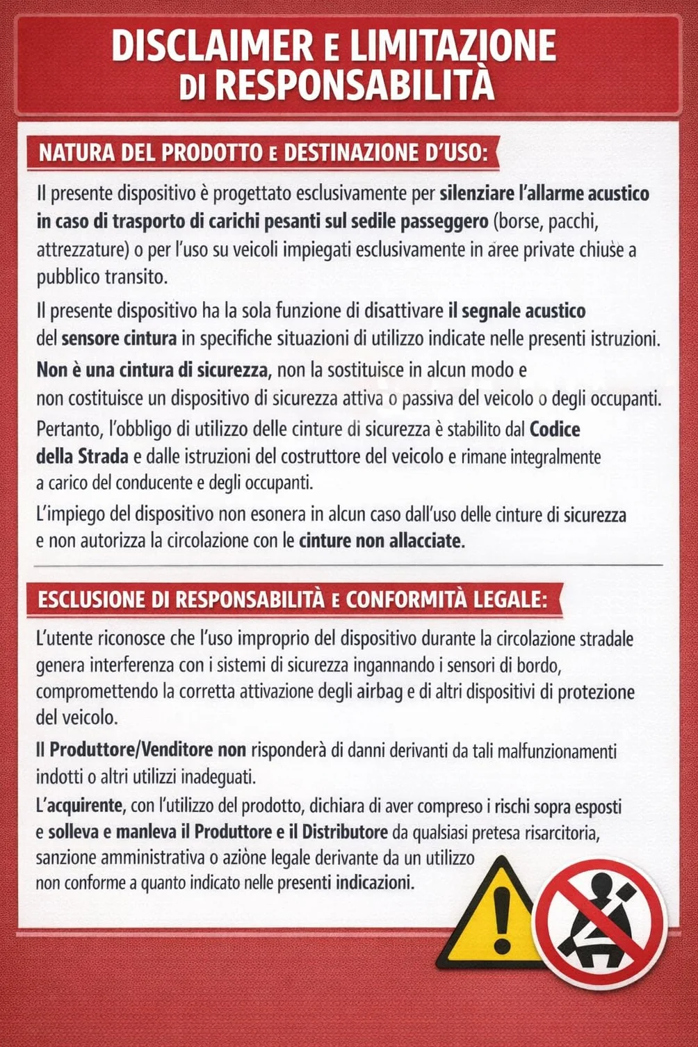 Blocca Clip anti-bip Cinture di Sicurezza Auto Silenzia Bip UltraSlim Pack 3 Clip