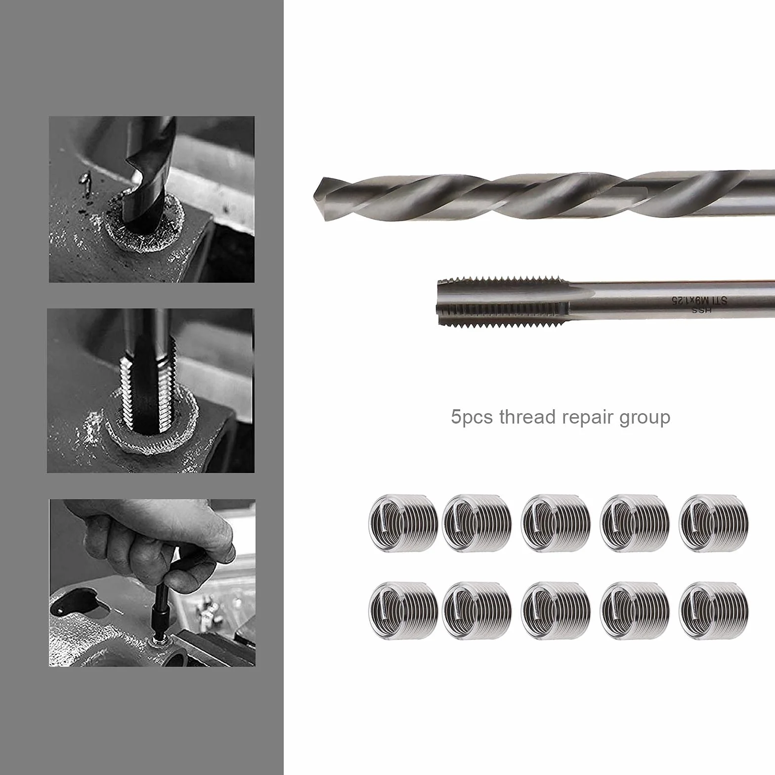 Ototec M9 Kit riparazione filettatura M9 x 1,25