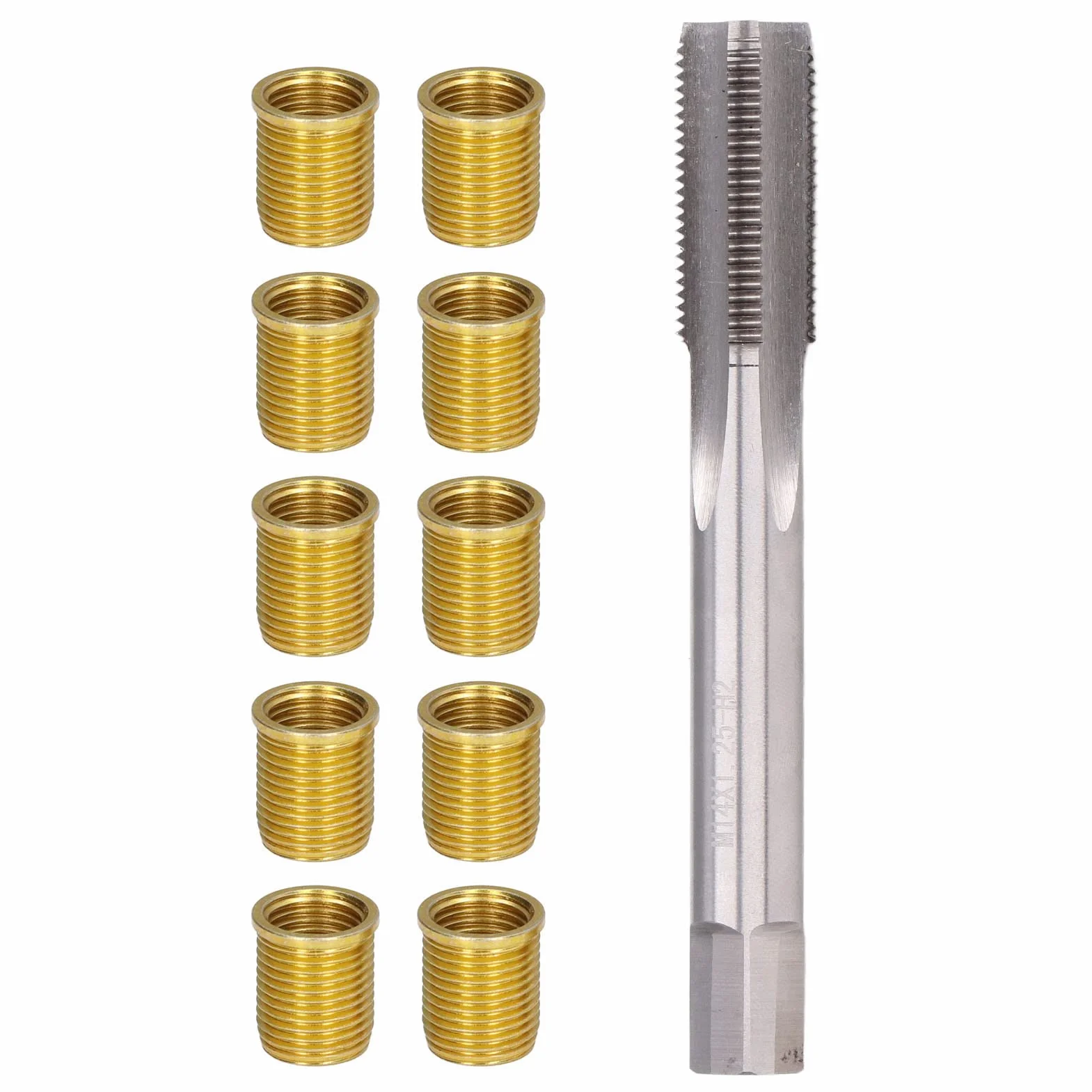 Kit riparazione filettatura candele M12x1.25 M14x1.25 10 inserti maschi per motori benzina