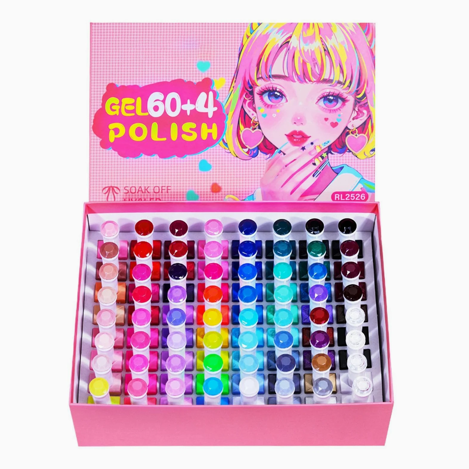 Set Smalto Gel 60 Colori Asciugatura Rapida Lunga Durata Strumento Per Cura | Colori Smalto Gel Per Casa Salon Manicure Spa Viaggio Matrimonio Festa Sposa Vacanza Festival