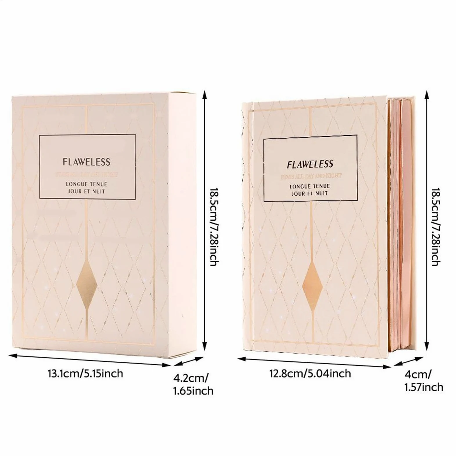 Ombretti Per Occhi 48 Colori Illuminante Impermeabile | Palette Ombretti Forma Libro Ideale Per Donne E Ragazze Per Halloween Uso Quotidiano Feste E Viaggio