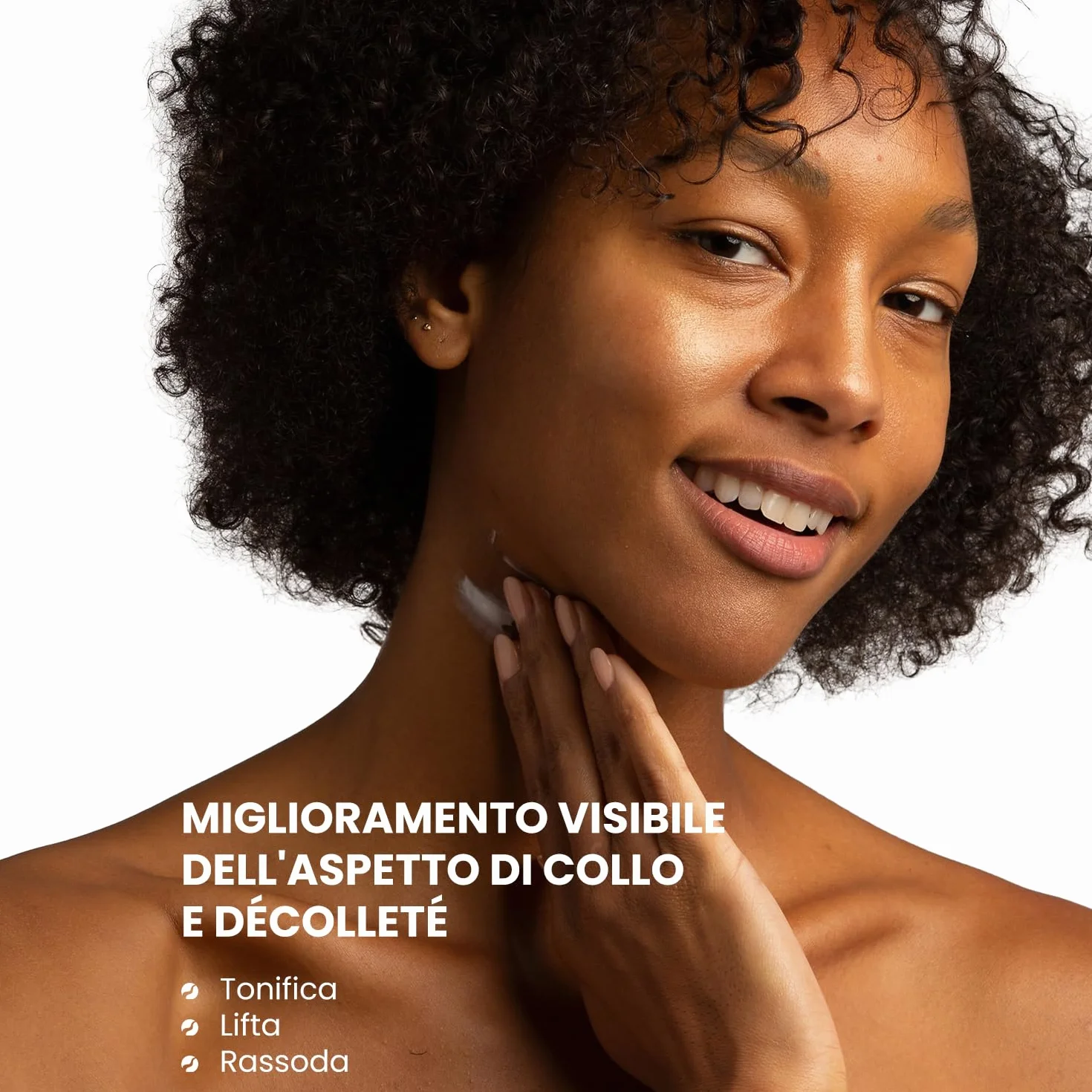 Crema Rassodante Collo e Décolleté Effetto Lifting per Ridurre Rughe, Perdita di Tonicità e Rilassamento Cutaneo - Formula Naturale Approvata da Dermatologi Italiani
