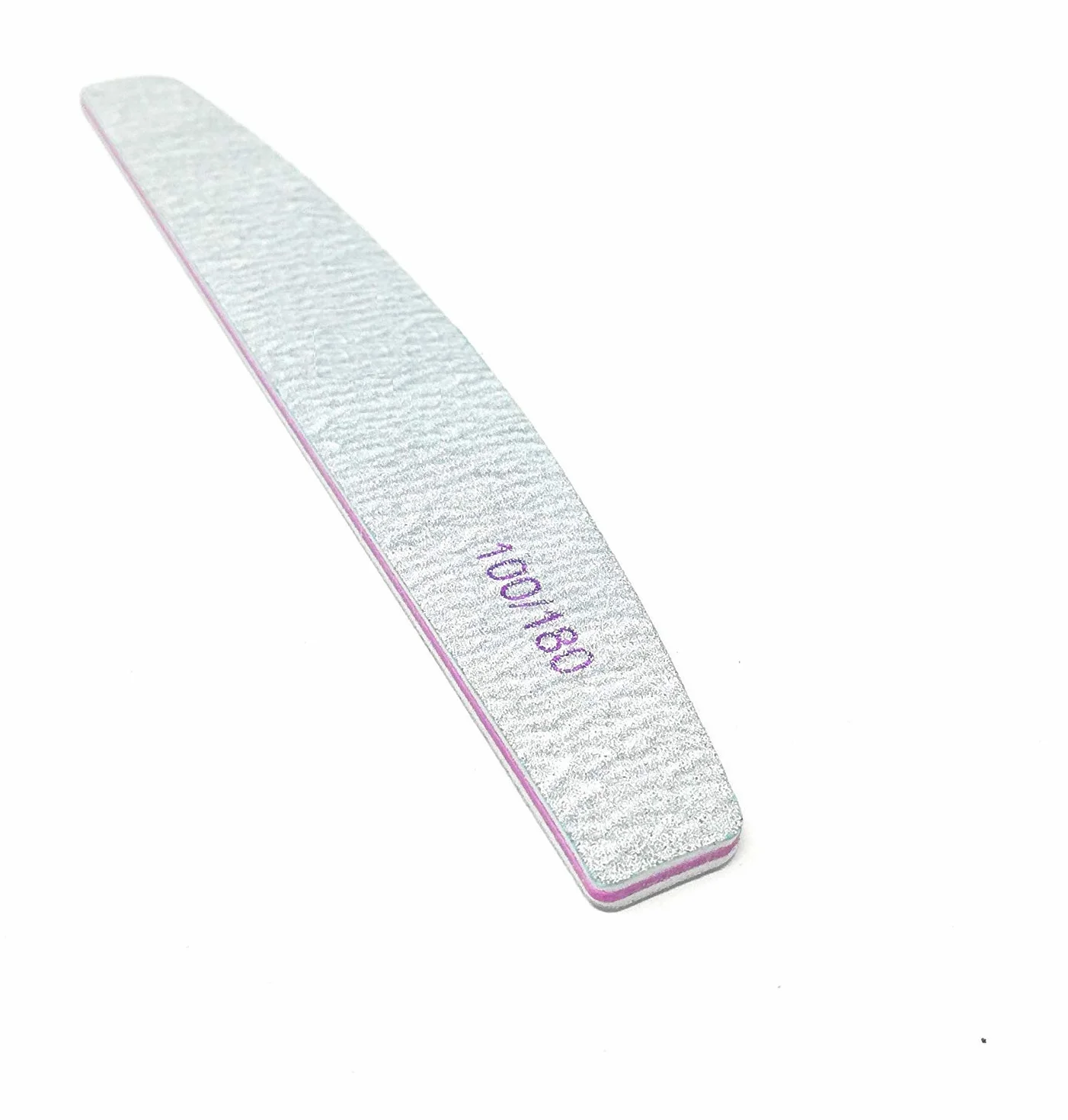 100 Lime A Mezza Luna Bilaterale Grana 100/180 Per Ricostruzione Unghie Nail Art