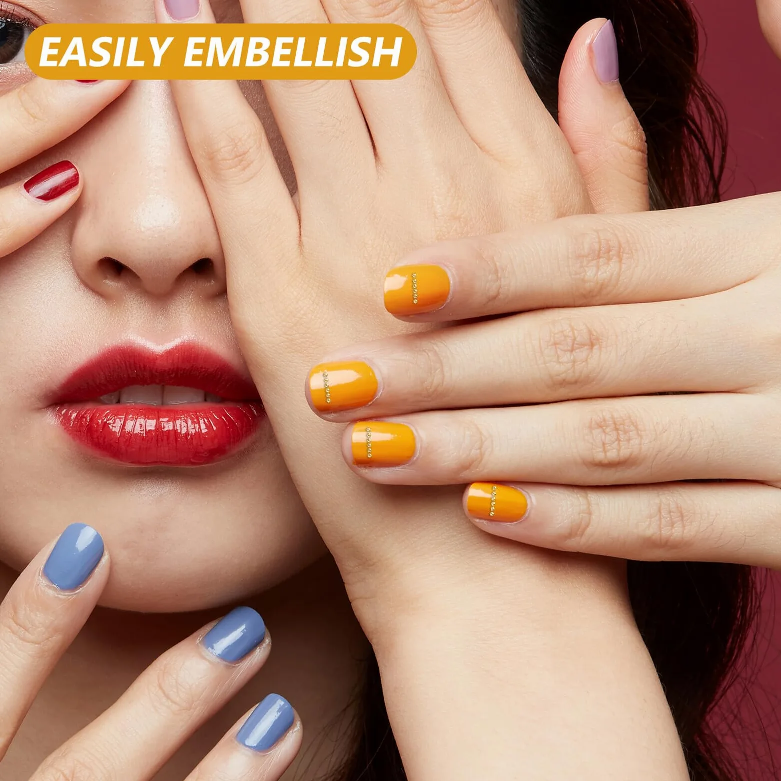 Perline Metalliche per Unghie Mini Sfere Oro per Nail Art DIY Decorazioni Manicure Creative e Versatili per Donne