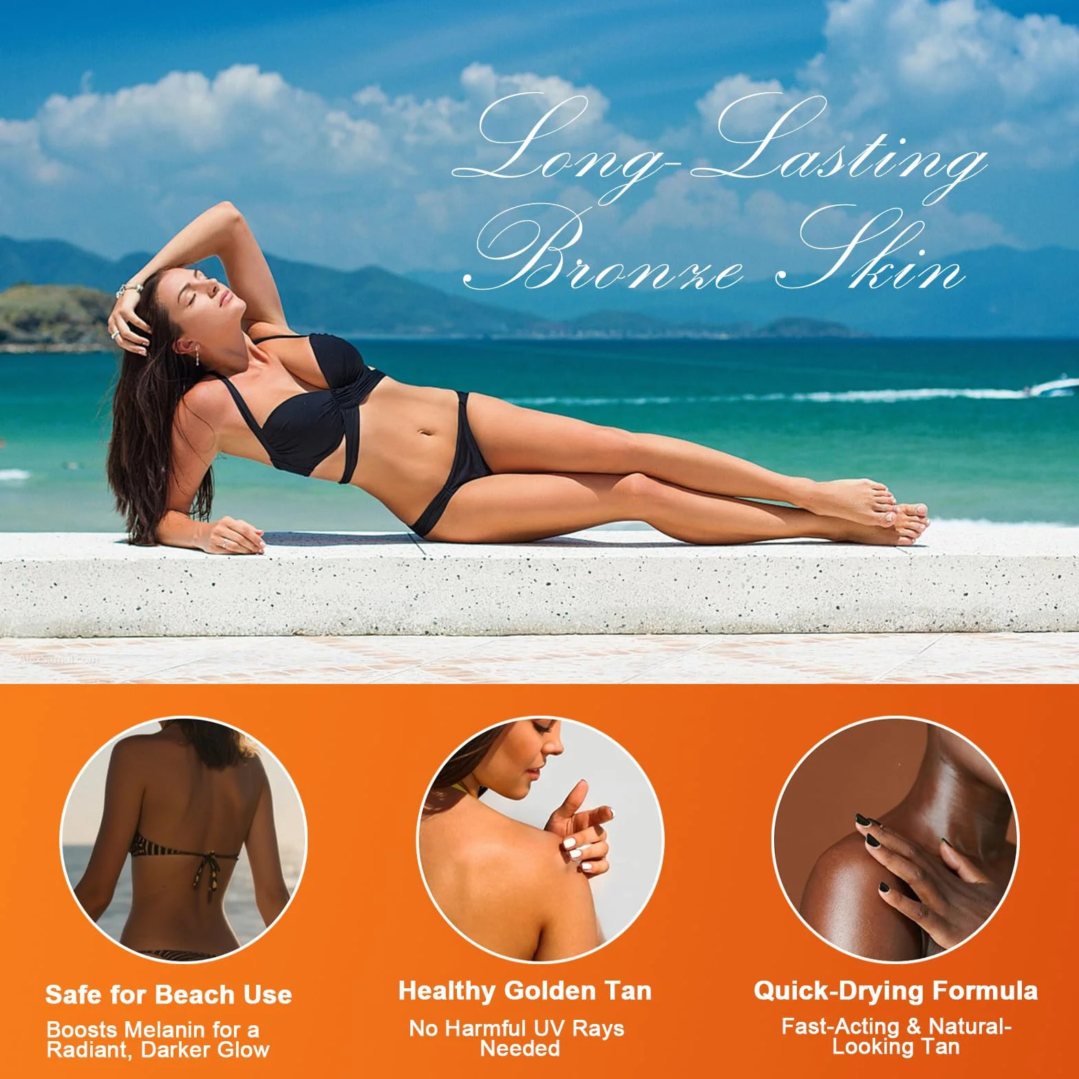 Autoabbronzante Viso E Corpo,Autoabbronzante corpo,Crema Abbronzante,Effetto Abbronzatura Naturale Progressiva, Abbronzatura Forte e Duratura 60g