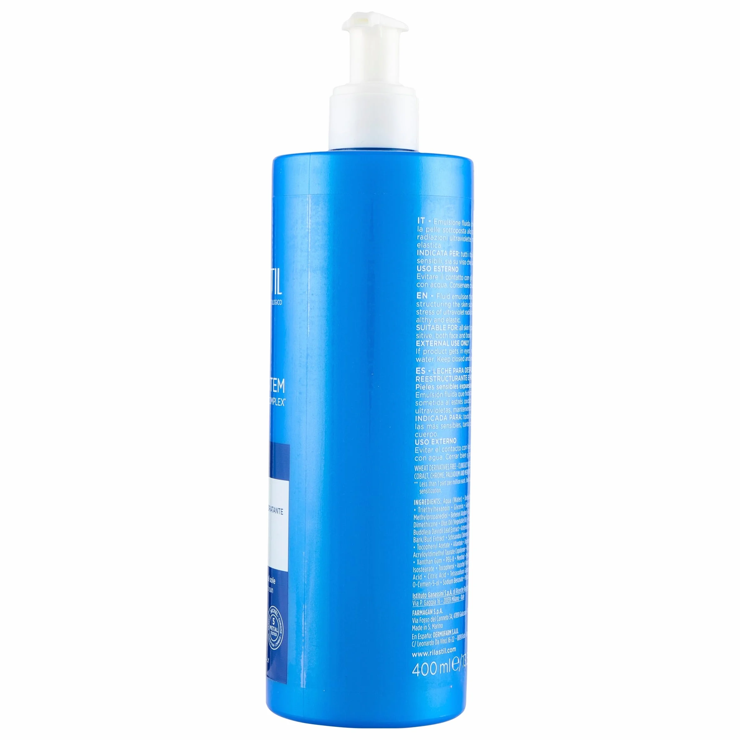 Rilastil Sun System Latte Doposole Rinfrescante Viso e Corpo Emulsione Fluida 200ml