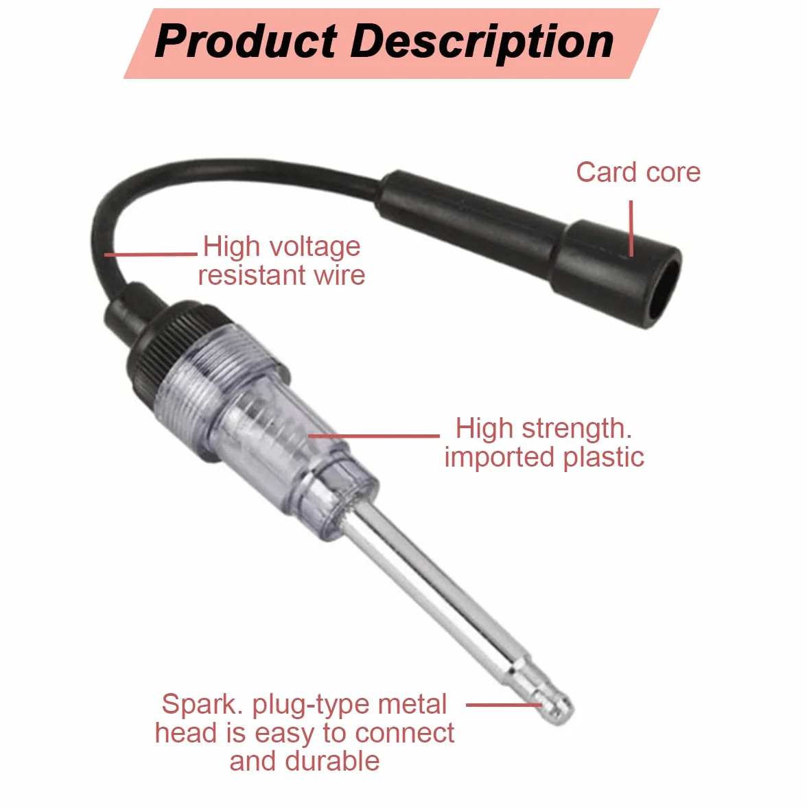 Tester di Accensione a Scintilla Universale per Candele Autoveicoli e Motori