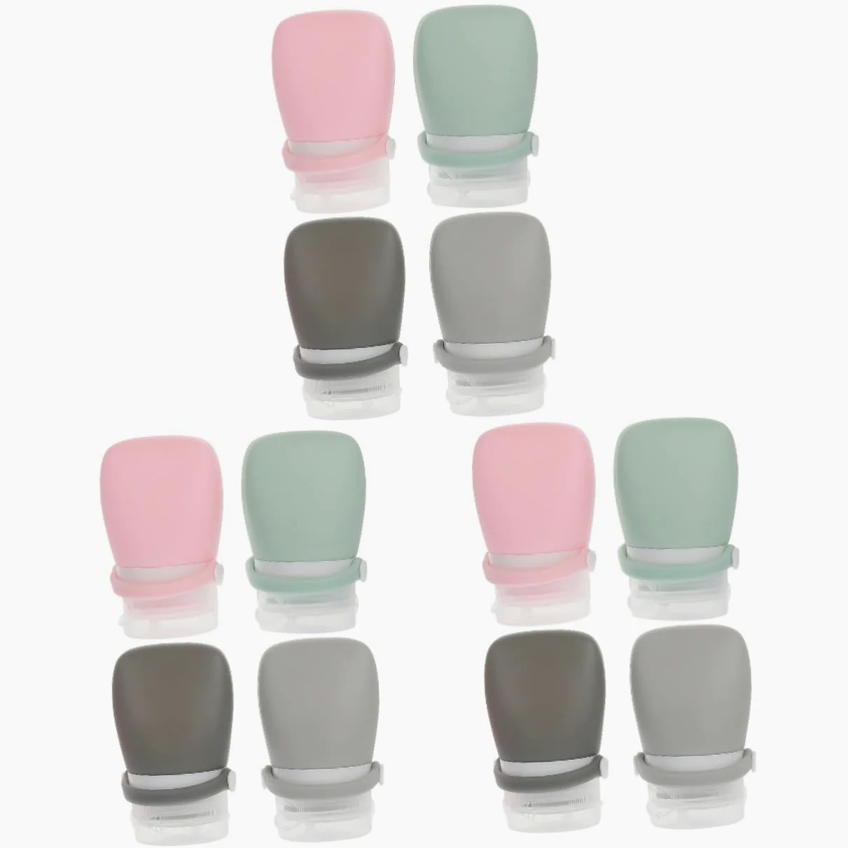 MAGICLULU 12 Pz Imbottigliato Contenitori articoli da toeletta ricaricabili aereo cosmetico travel size bottles travel bottles bottiglie di lozione bottiglie da viaggio Gel di silice