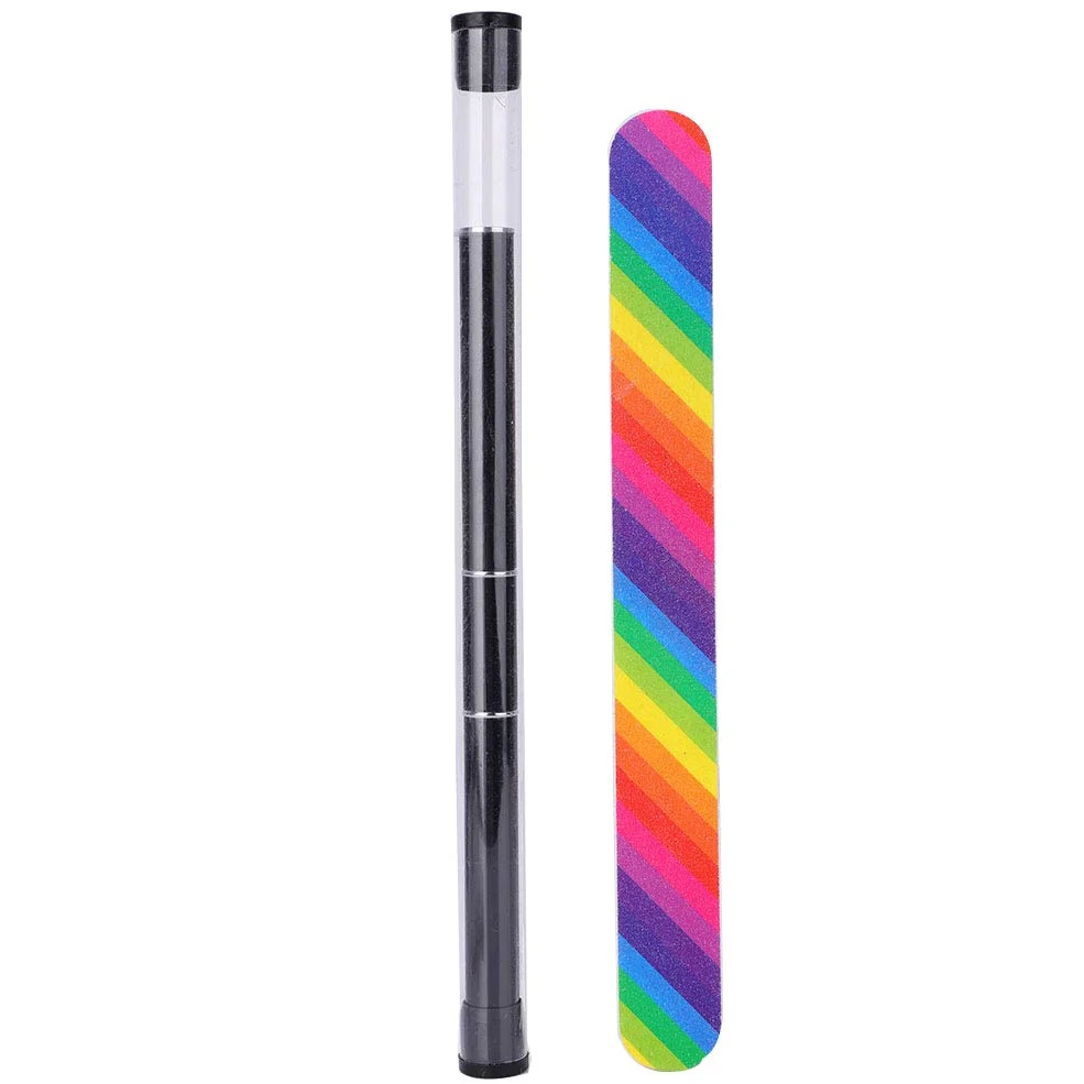 Set di strumenti per nail art con lampada essiccatrice, colla per extension e gel modellante; kit completo per manicure su unghie naturali o artificiali, incluso lima arcobaleno e (Rosa)
