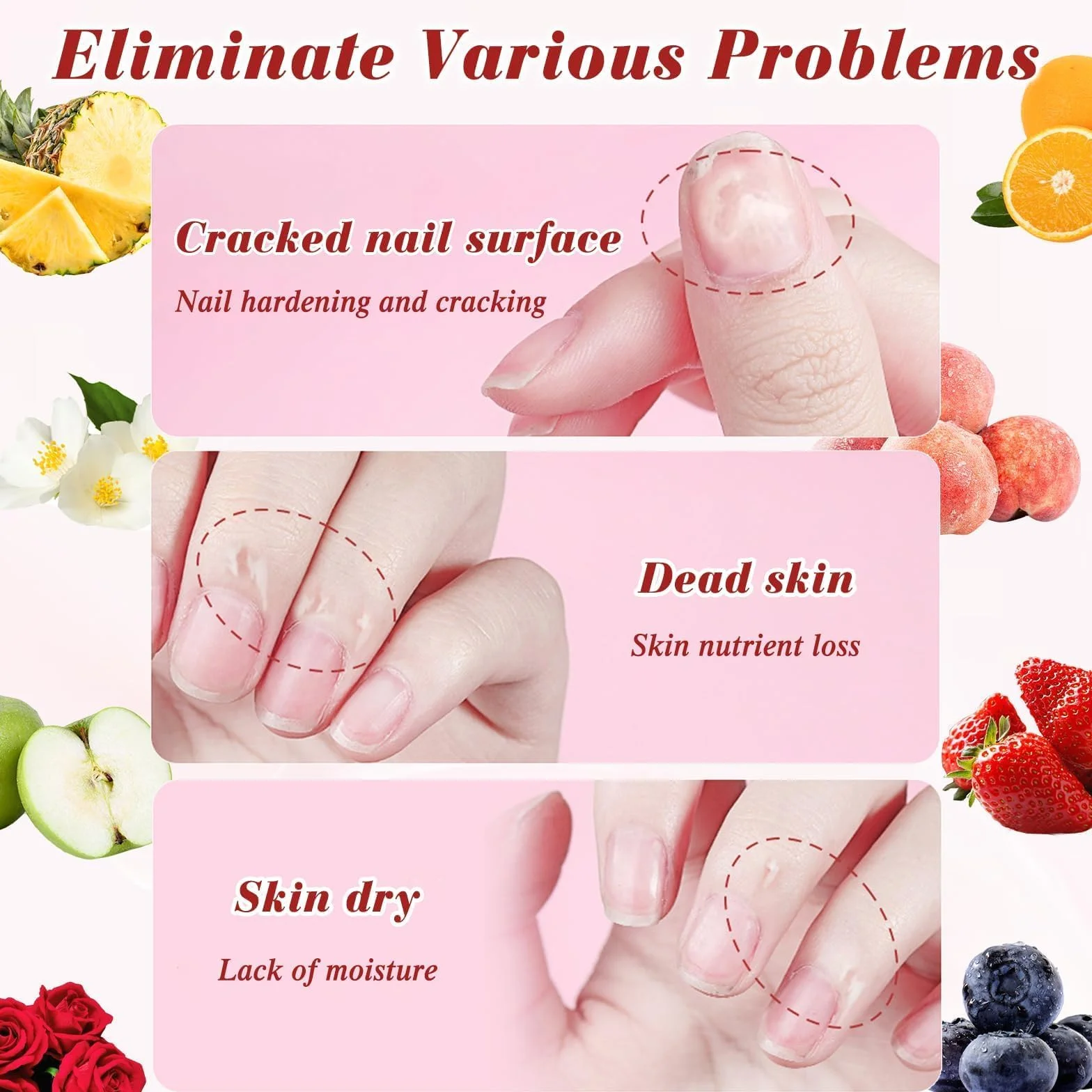 Olio per Unghie e Cuticole Penna a Sfera 8 Penne ad Olio per Cuticole, Idrata e Nutre in Profondità, Ripara Unghie Screpolate, Protezione Pelle, Promuove Crescita Unghie, Nail Care Pen