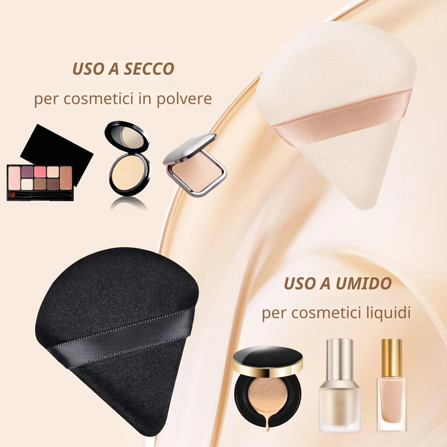 Pennelli Make Up HEYMKGO 18 pezzi pennelli per il trucco professionale con 2 soffietti per la polvere e borsa da viaggio, pennello sintetico premium per il fondotinta pennello per il viso e ombretto