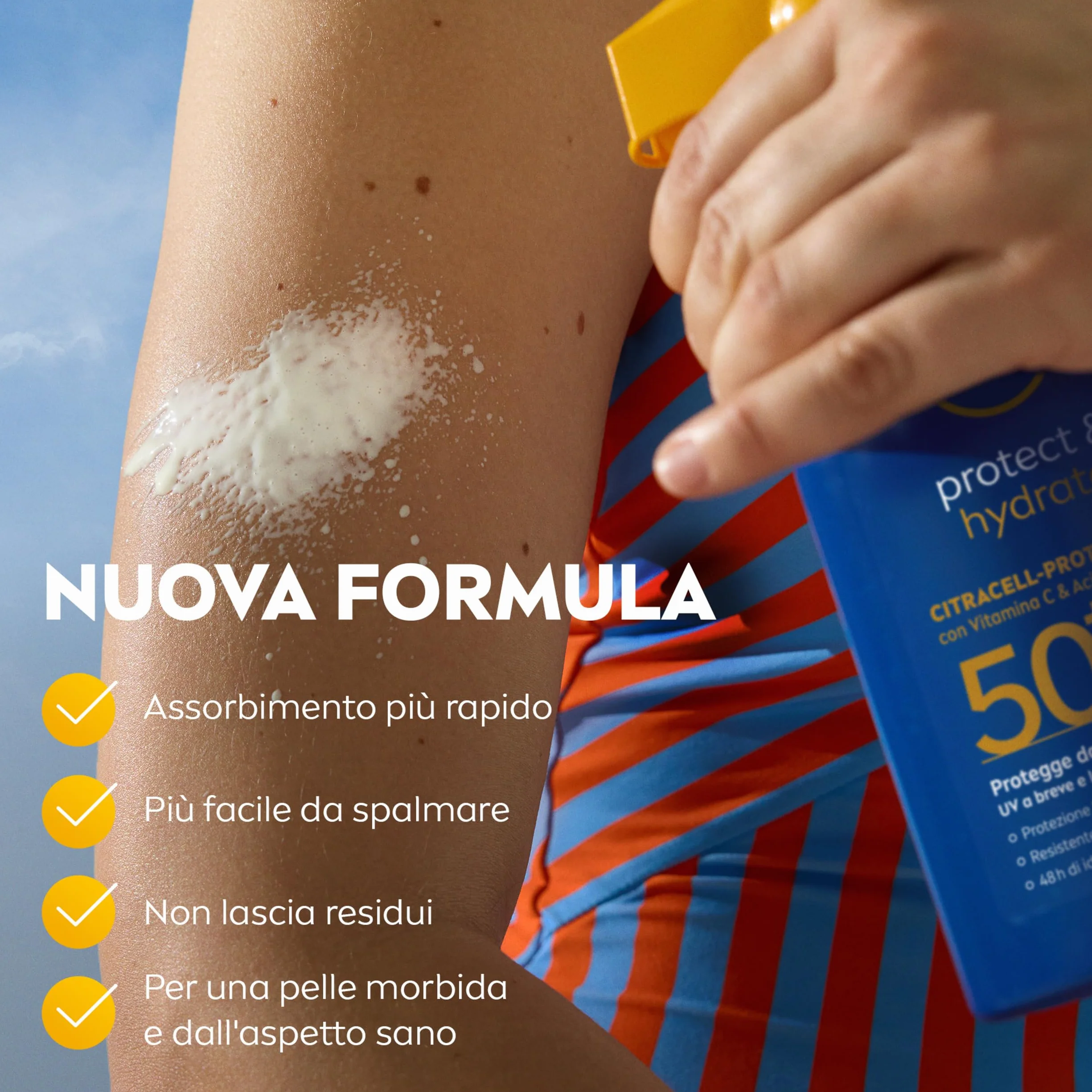 NIVEA SUN Protect & Hydrate Maxi Spray Solare SPF 50+ 270 ml Crema Solare 50 Spray Idratante 48h Ad Assorbimento Rapido