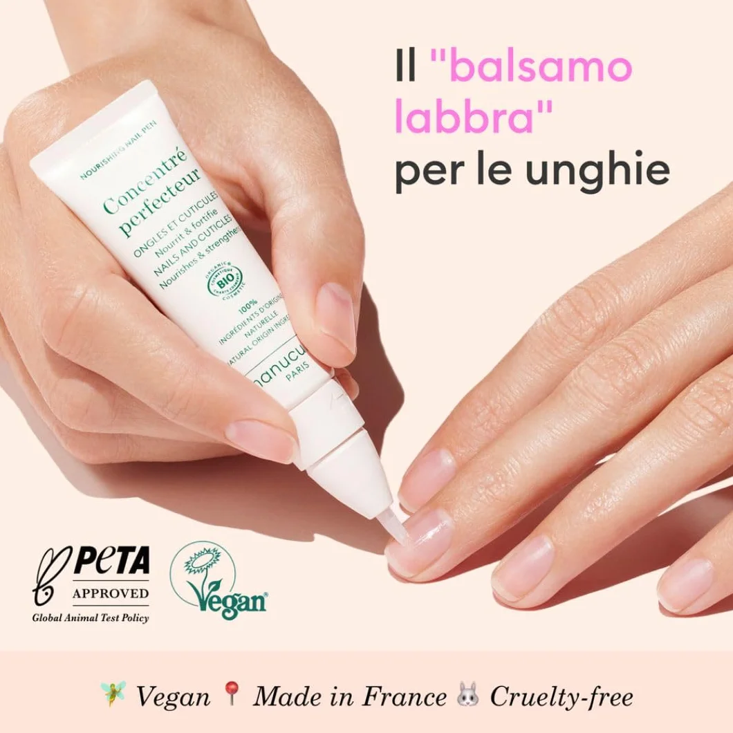 Manucurist Concentrato Perfezionatore - Penna per la Cura delle Unghie e Cuticole - Nutriente, Fortificante - Trattamento Rinforzante Unghie Danneggiate, Striate - Idee Regalo Donna