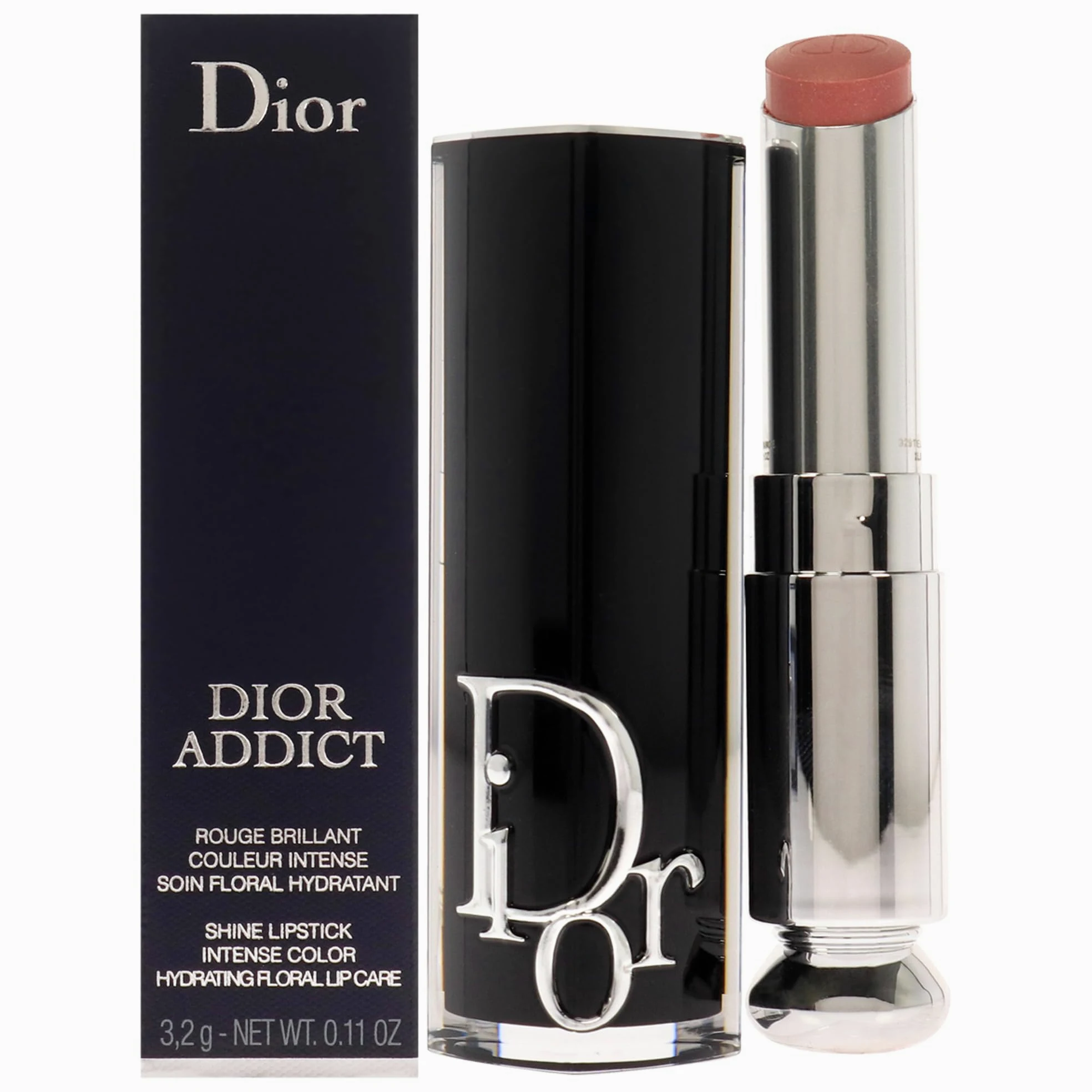 DIOR Addict Shine Lipstick Intense Color Hydrating Floral Lip Care No.329 Tie & Dior (3.2 g)