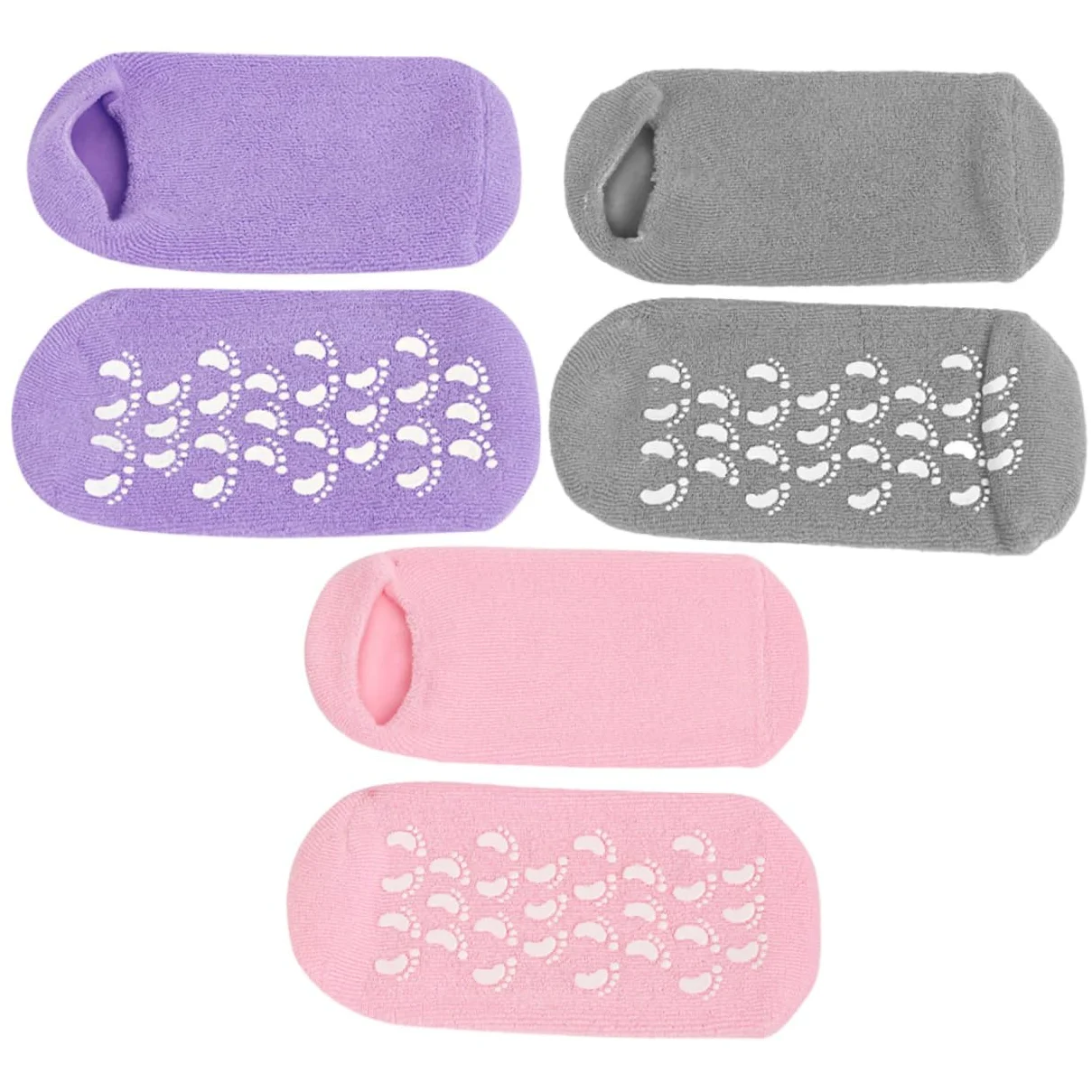 BESTYASH 3 Paia Socks Nutrienti per Spa Morbide e Antiscivolo per Trattamenti Idratanti Dei Talloni Screpolati