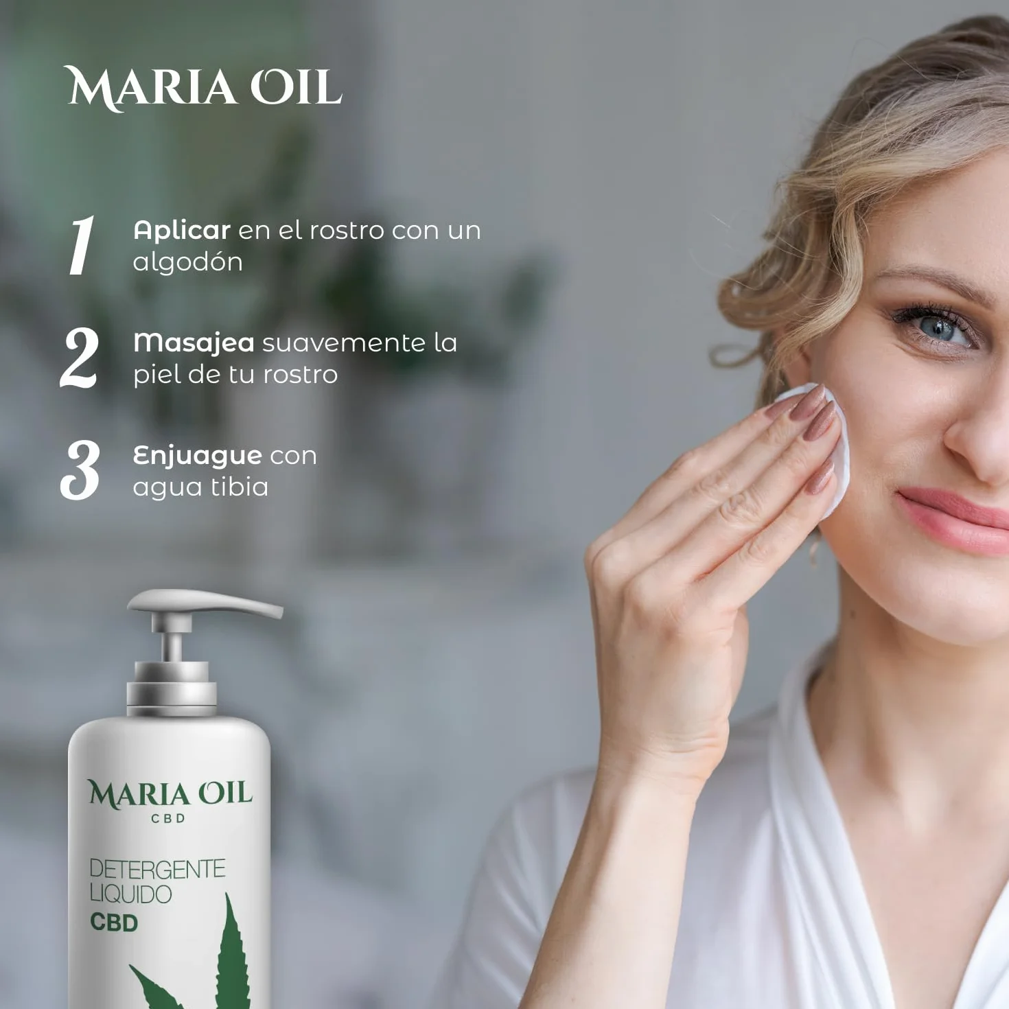 Latte detergente struccante viso e occhi sensibili. Latte Detergente Viso con CBD: Pulizia Naturale e Lenitiva per una Pelle Radiosa. Detergente viso anti-infiammatorio.