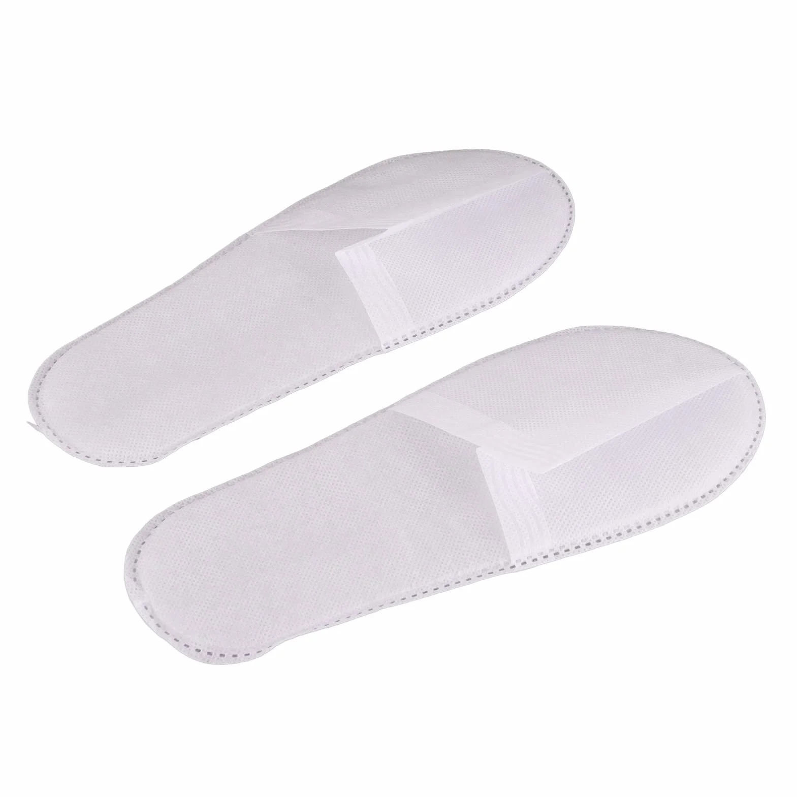 Pantofole monouso antiscivolo 50 paia suola addensata bianche tessuto non tessuto 3 mm