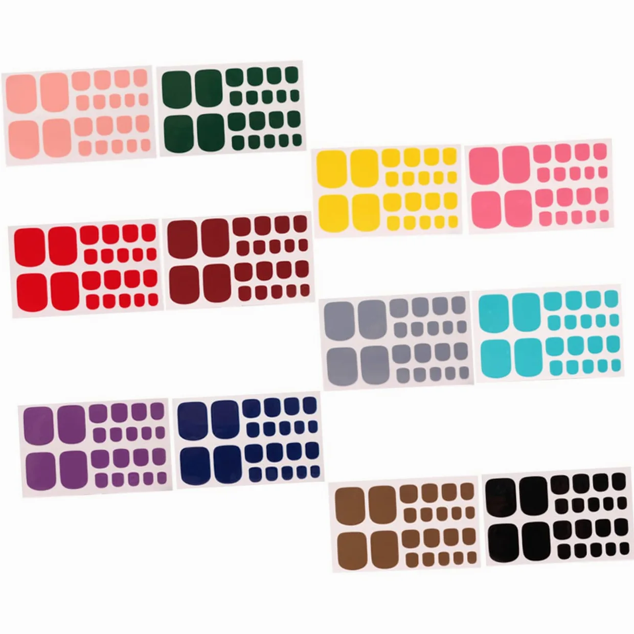 60fogli Adesivi Per Unghie Dei Decorazioni Auto-adesive Per Nail Art Facili Applicare Per Manicure e Pedicure Casa Design
