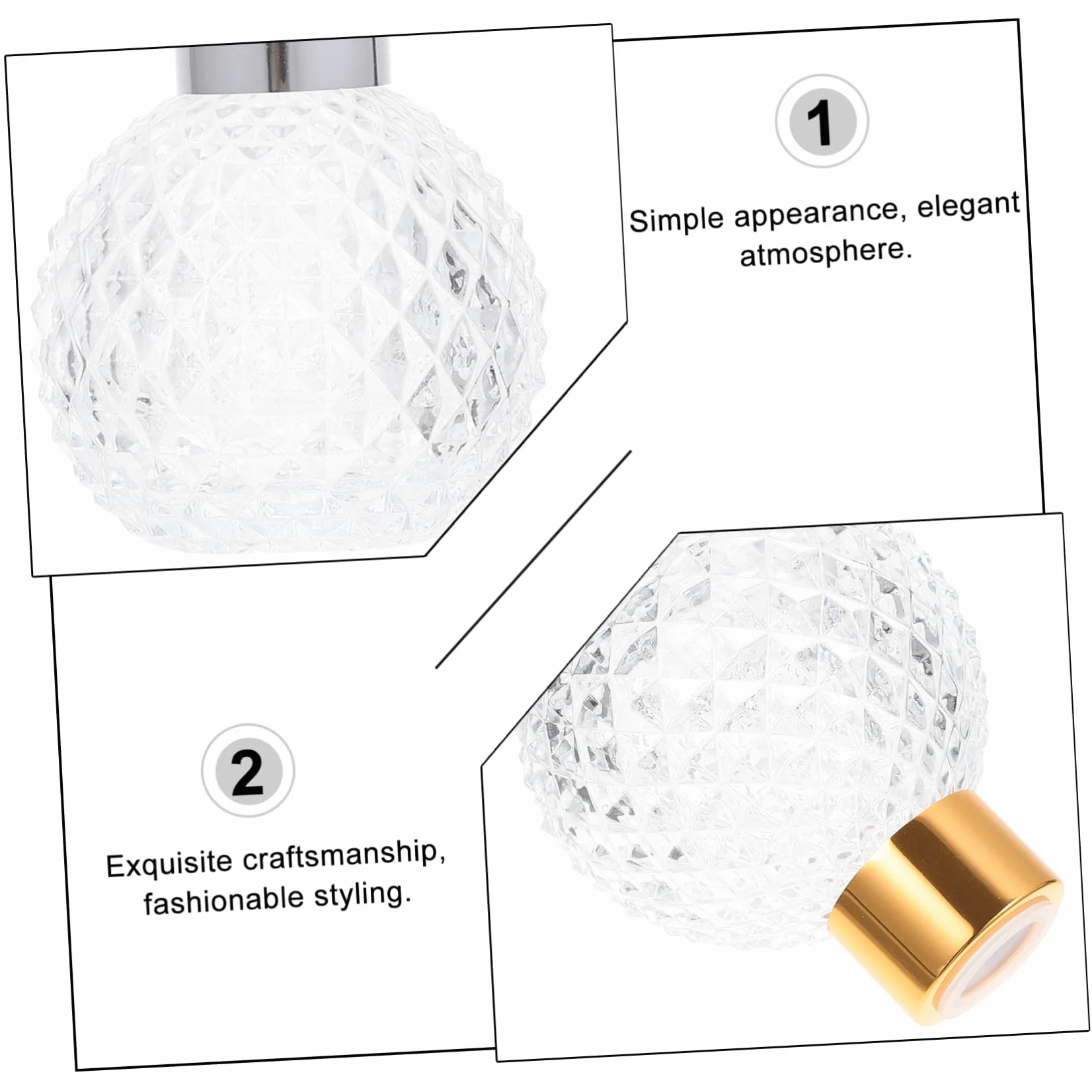 Ipetboom 6 Pezzi Bottiglie di Vetro per Profumo Vuote da 100ml, Riutilizzabili e Lavabili, Contenitori Eleganti per Conservazione Essenze, Regalo per Natale Colore Casuale