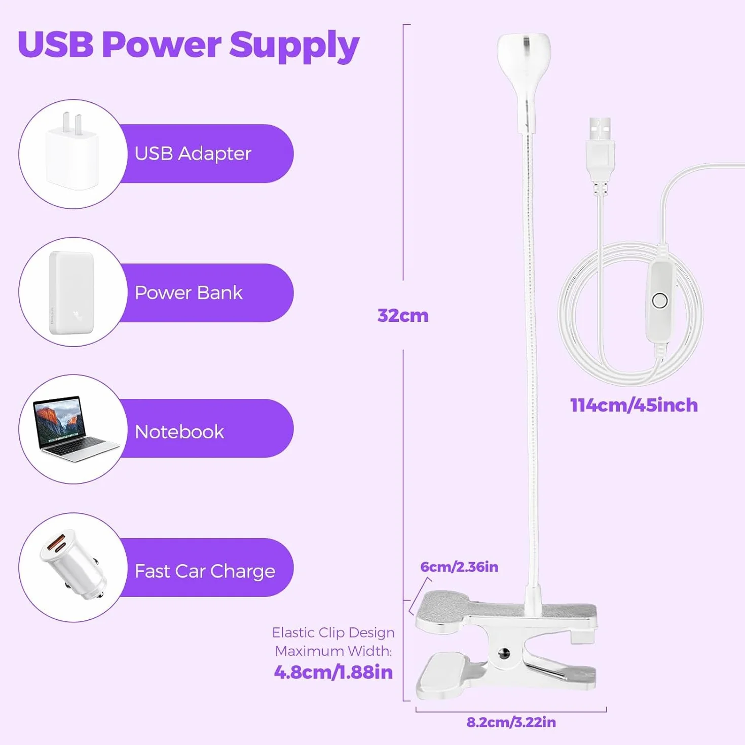 Lampada UV Led Unghie, 5W Mini Essiccatore per Unghie UV per unghie in gel lampada per colla ultravioletta professionale americana con testa rotante a 360 gradi per manicure a dita asciutte