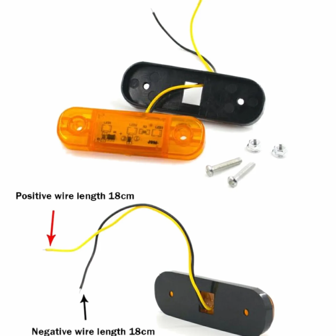 Luci di posizione laterali LED 10pcs 12V-24V IP65 impermeabili indicatori di direzione per auto camion