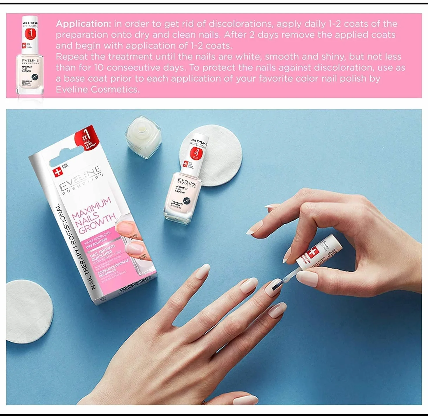 Eveline Cosmetics - Stimolatore crescita unghie "Maximum Nails Growth", 12 ml