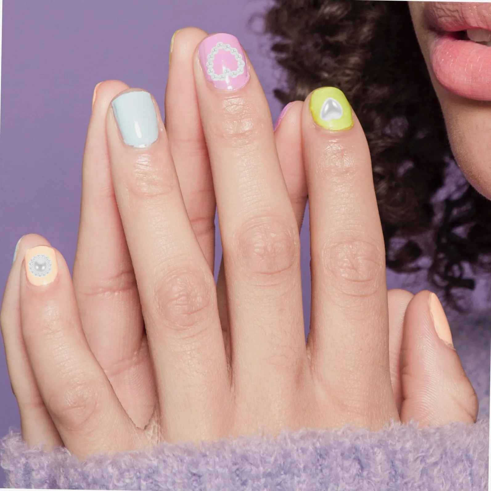5 Pezzi 1 Accessori Per Unghie Di Perle Arte Unghia Gioielli Per Manicure Ciondoli Per Unghie Da Donna Forniture Per Unghie Bianca Plastica