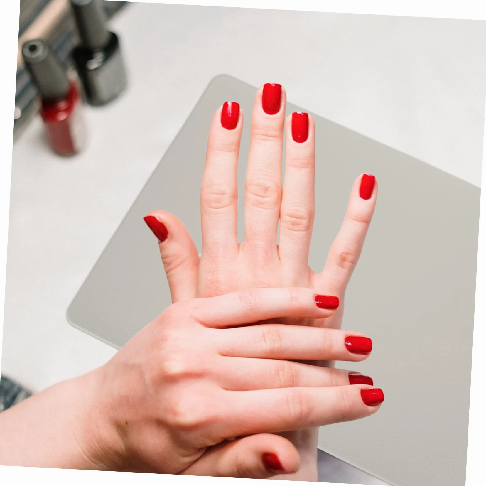 minkissy Poggiamani Manicure 4 Pz Tappetino Per Unghie Supporto Del Braccio Della Scrivania Tampone Per Manicure Tappetini in Silicone Tovagliette Cuscino Per Per Manicure Morbido Tavolo Pu