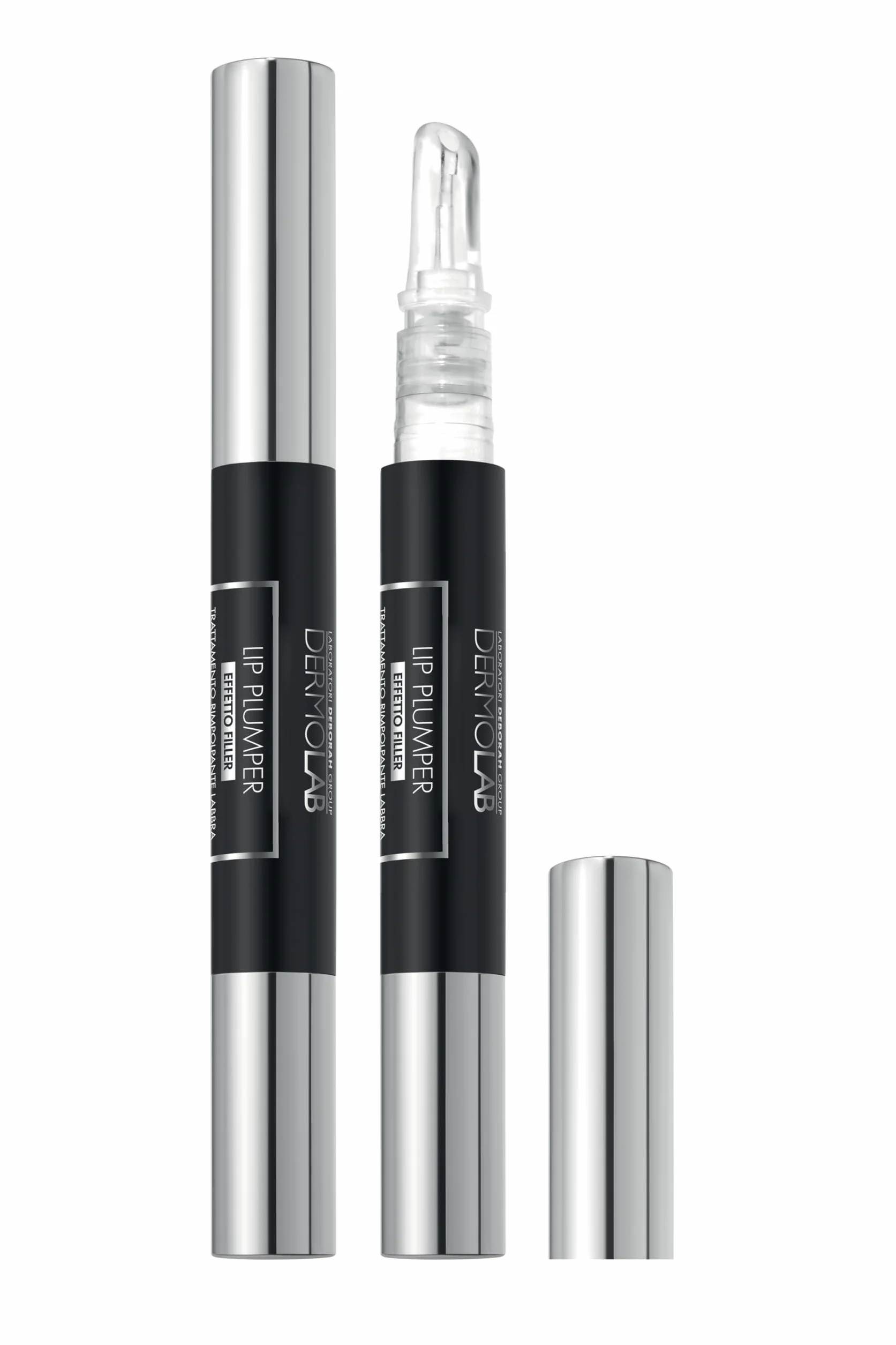 Dermolab - Lip Plumper, Trattamento Rimpolpante Labbra Effetto Filler con Acido Ialuronico, Gatuline Intense MB, e Maxi Lip per Labbra più Carnose, Idratate e Morbide, 5ml