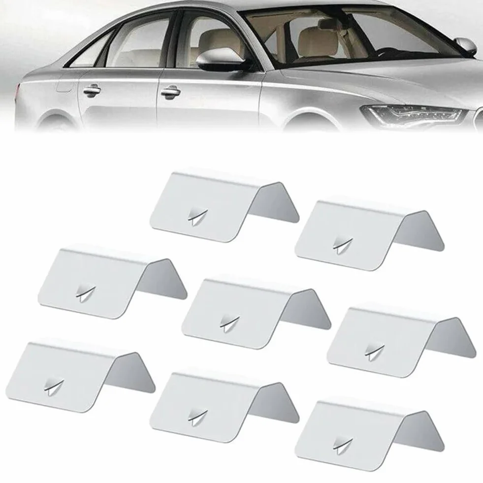 Tokaneit Stainless Steel Windshield Clip 10-Pack Windscreen Slot Fixing Clip