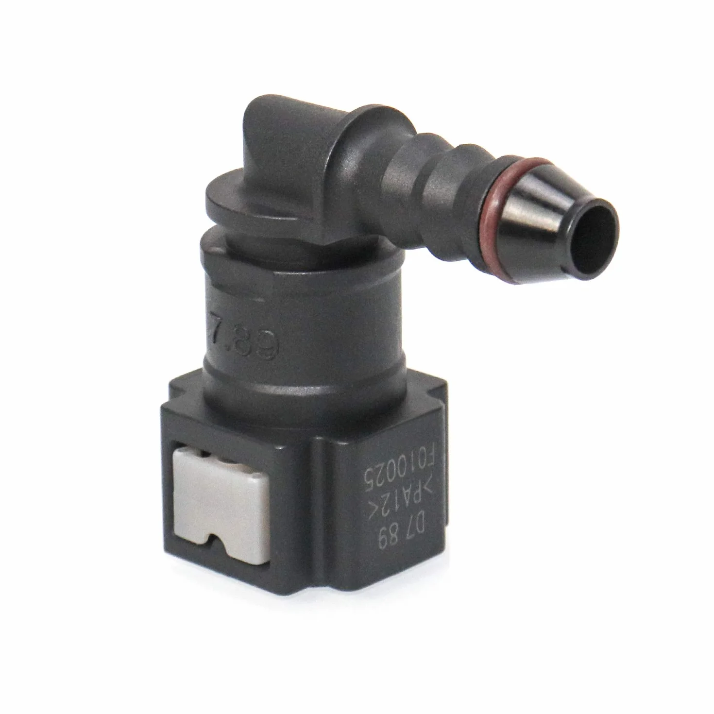 QWORK Attacco rapido carburante 90° connettore femmina plastica 7.89mm ID6 2 sztuki