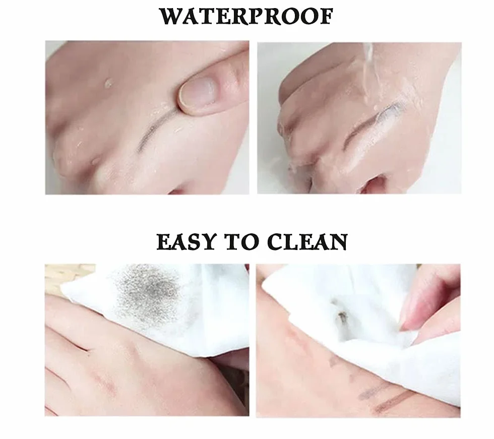Mihqy Matita per sopracciglia,Sopracciglia Brow Ultra Slim, Waterproof, Tinta Sopracciglia, Matita per Sopracciglia a Doppia Estremità（Marrone Scuro）