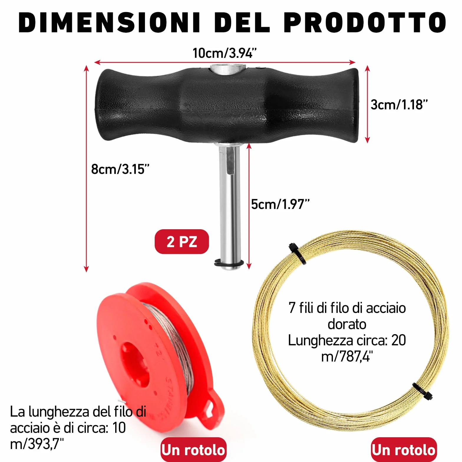 Set di attrezzi rimozione parabrezza con manico e filo di taglio universale