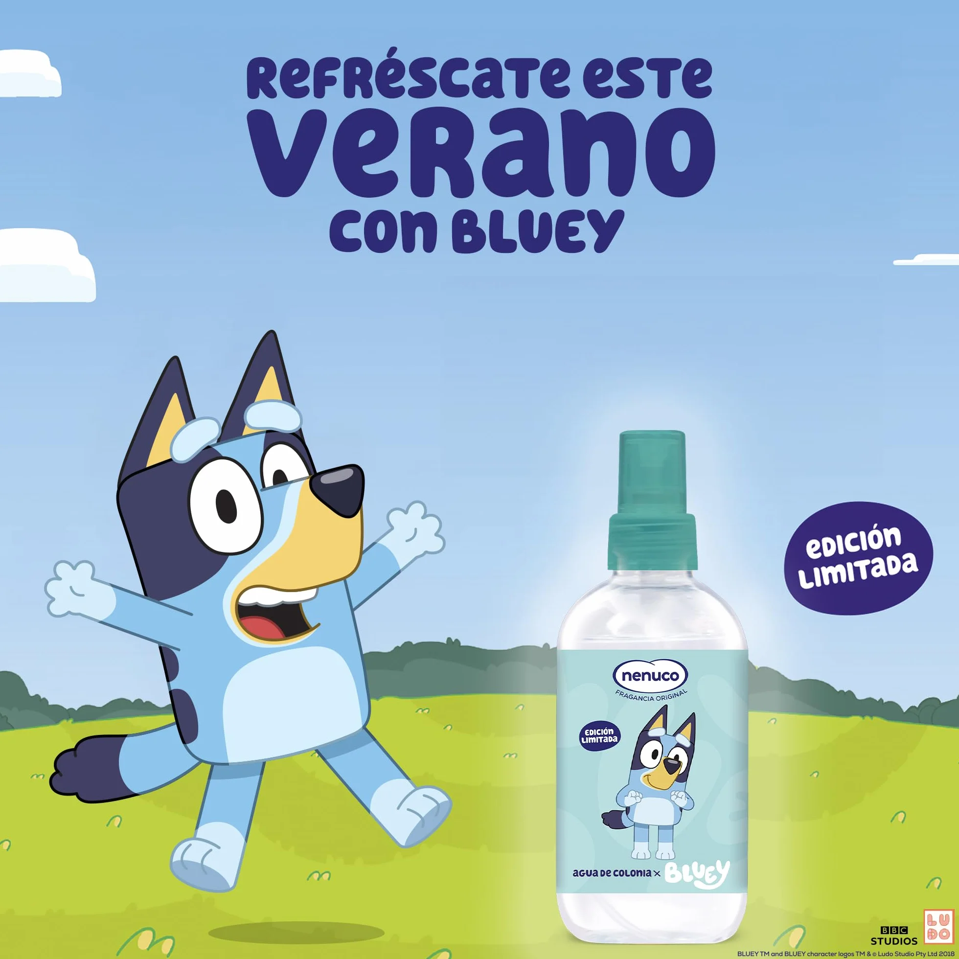 Nenuco Eau de Colonia Originale Bluey Edizione Limitata Spray 240 ml per Neonati