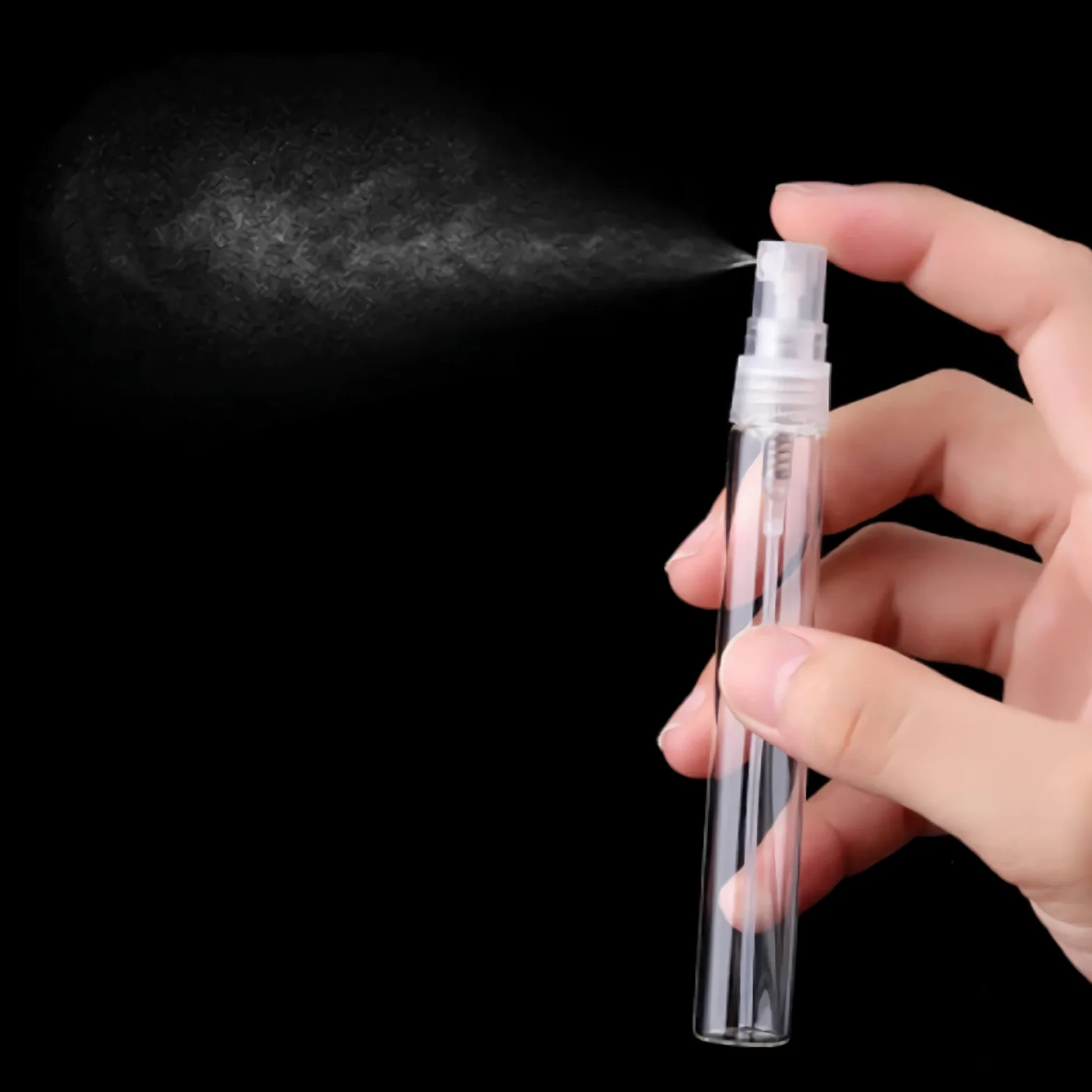 100 Pezzi 2ml Vuoto Flacone Spray Vetro Trasparente, Mini Spray Tascabile, Piccolo Flacone Spray per Nebbia Riutilizzabile Portatile, Bottiglia di Profumo, Cosmetica, Viaggio con Imbuti