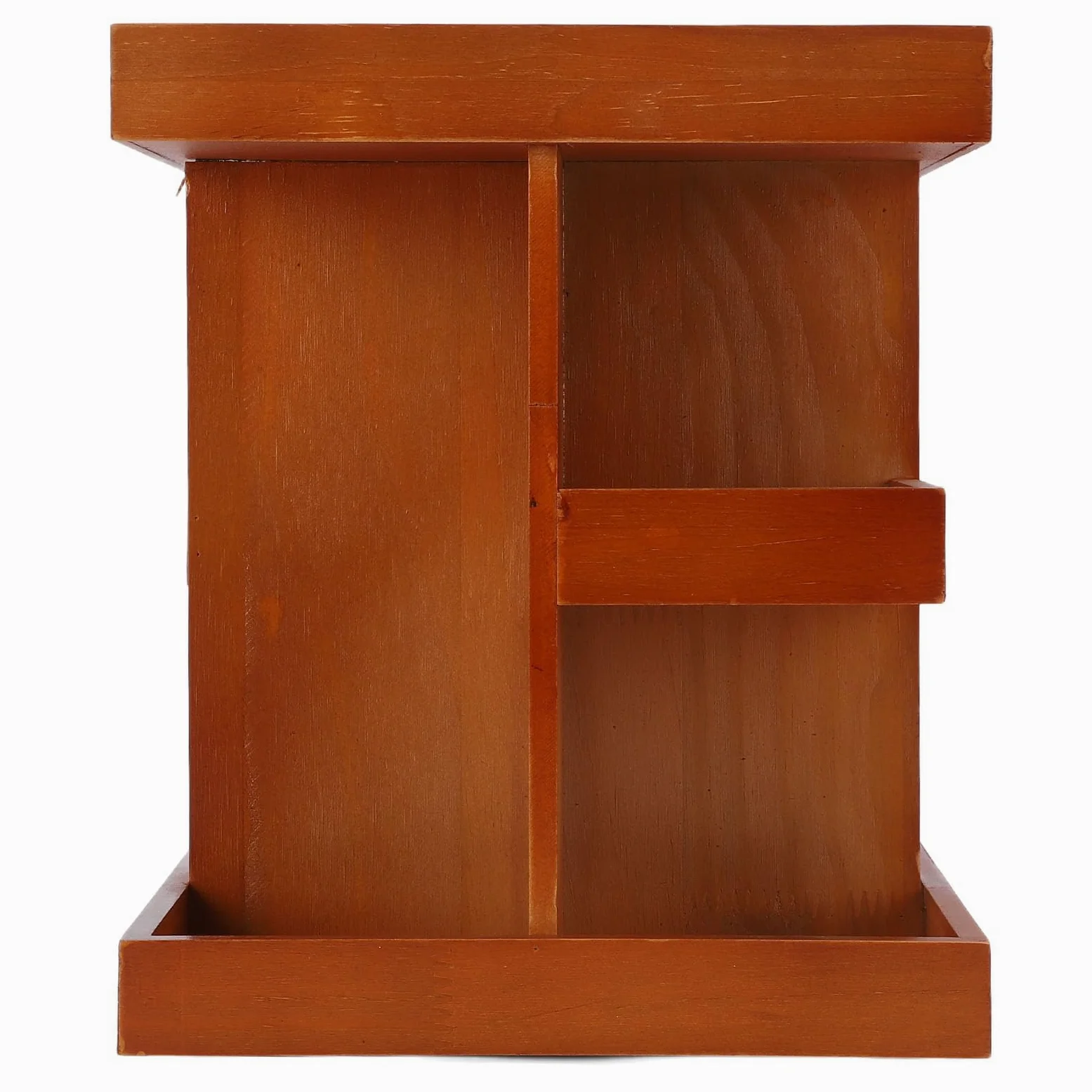 Organizzatore Girevole per Trucchi, Scaffale da Scrivania in Legno Girevole a 360 Gradi, Espositore per Cosmetici con Scomparti Multistrato per Cura della Pelle, Trucco, Profumi, Camera da