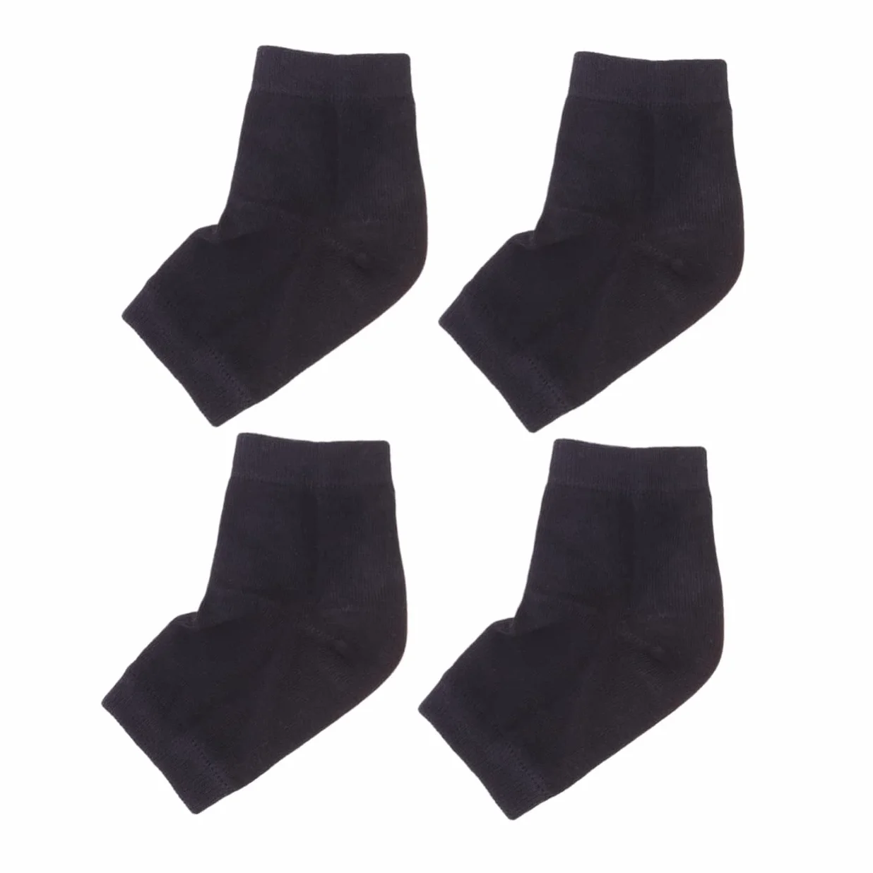 Healeved 6paia Socks Gel Protettivi Per Talloni Di Calze Idratanti Anti-crack Nere Per Dei Piedi e Comfort Notturno