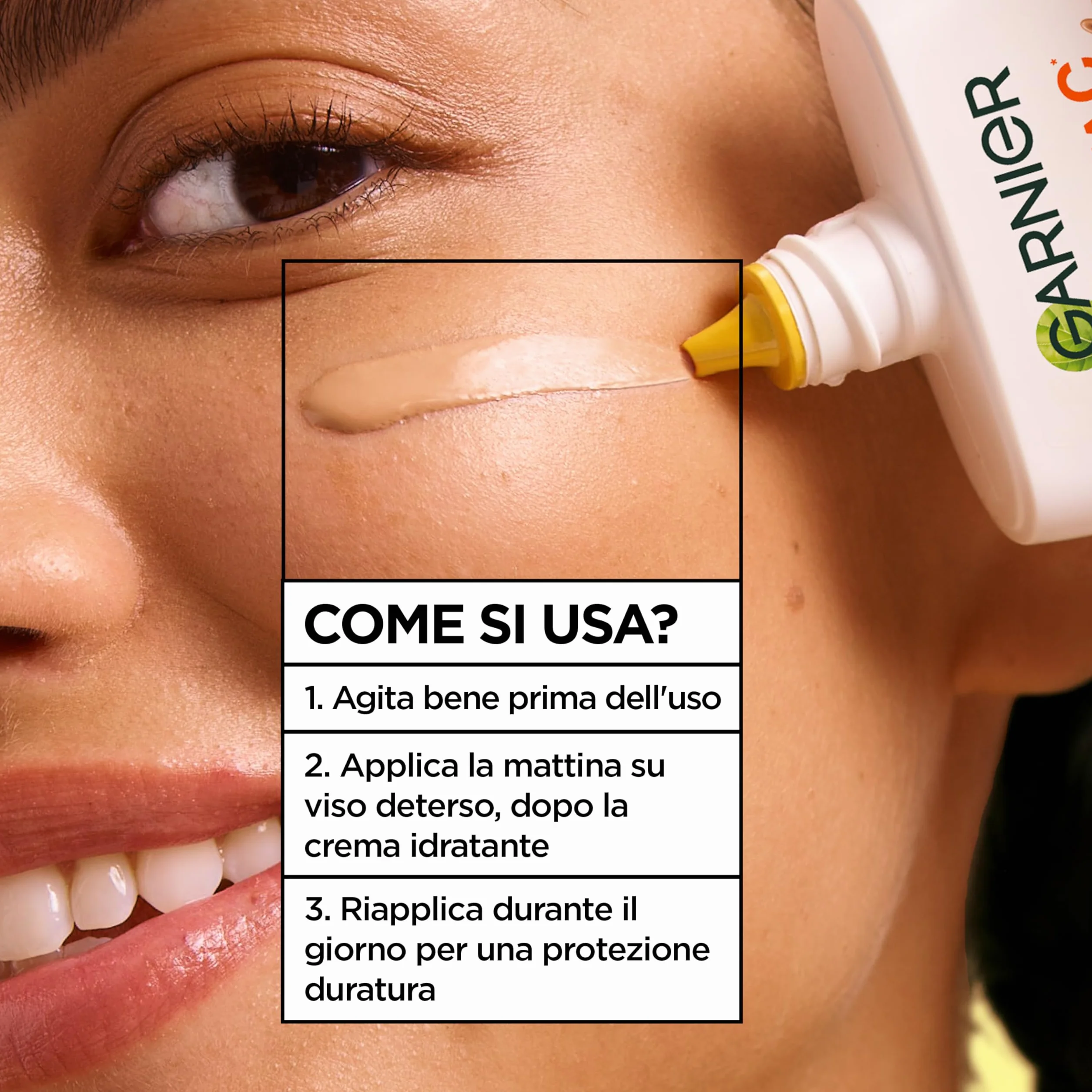 Garnier Fluido Colorato 3 in 1 Wonder Tint SPF50+ Vitamina C Medium 40 ml