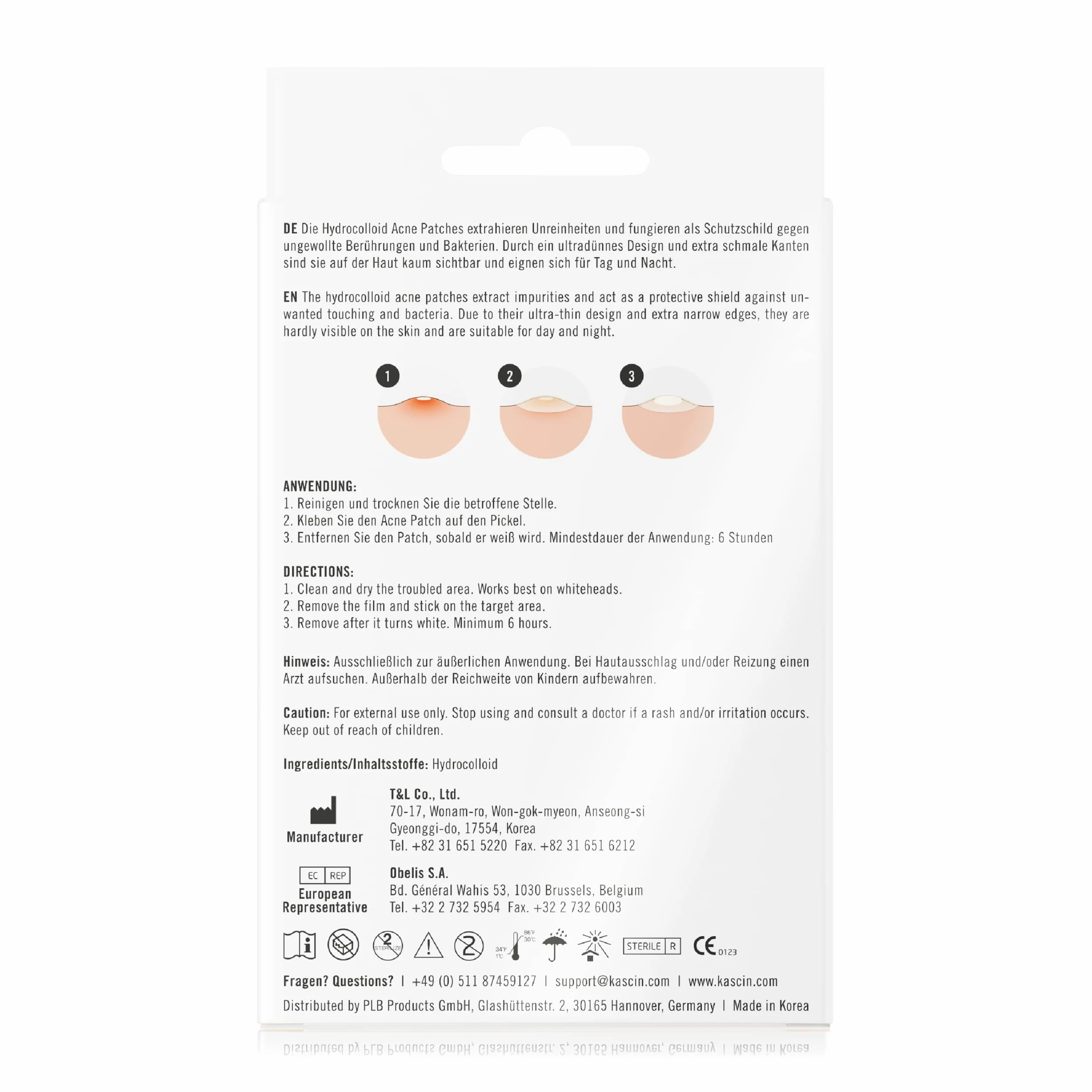 Pimple Patch Hydrocolloid - 39 Cerotti Idrocolloidali Per Brufoli Viso Invisibili in Due Dimensioni - Cerotti Assorbi Brufoli Coreani Grandi Per Acne - Prodotto in Corea Per Uso Quotidiano