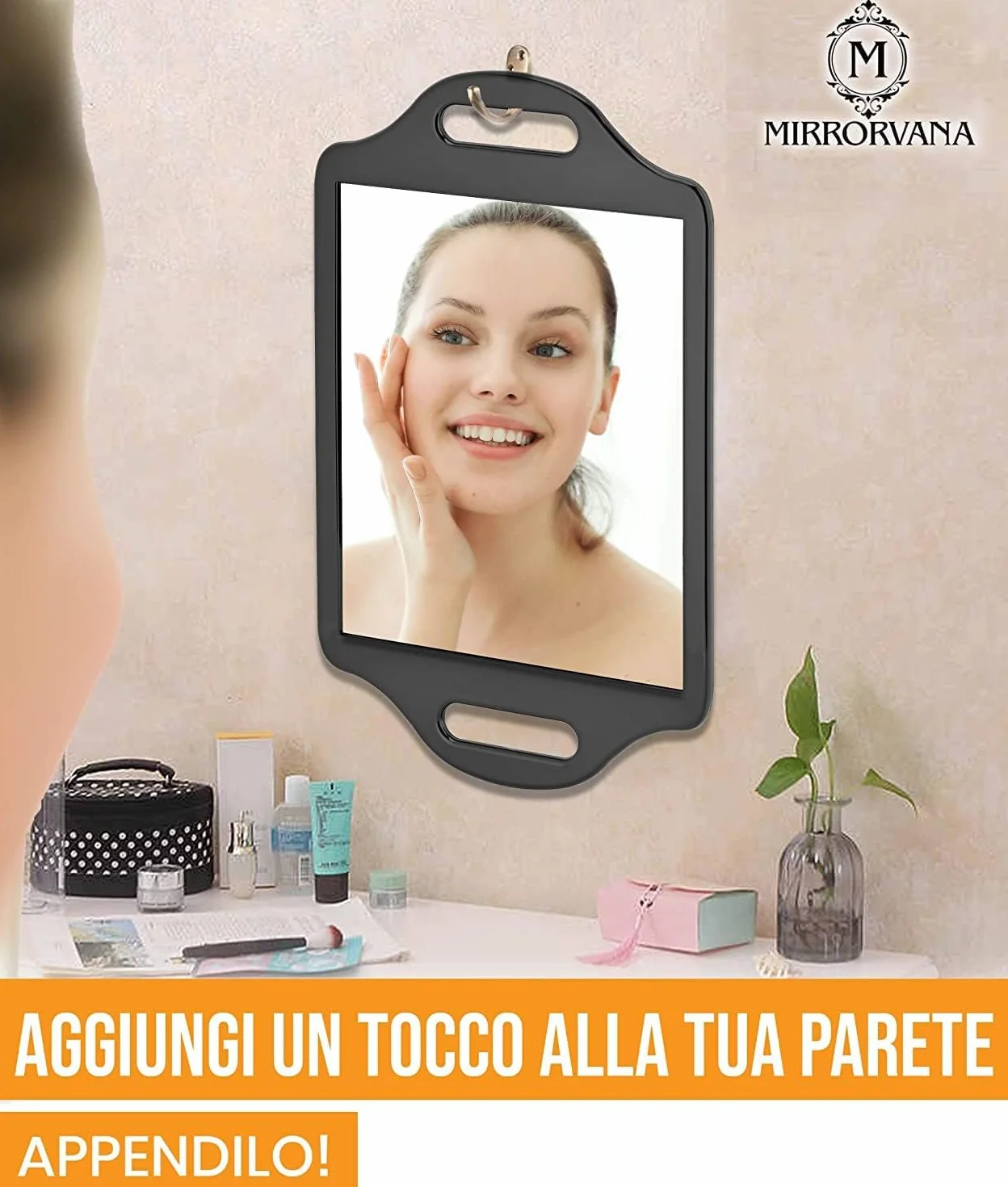 Mirrorvana Parrucchiere professionale portatile appendibile taglio capelli 21 cm x 35 cm