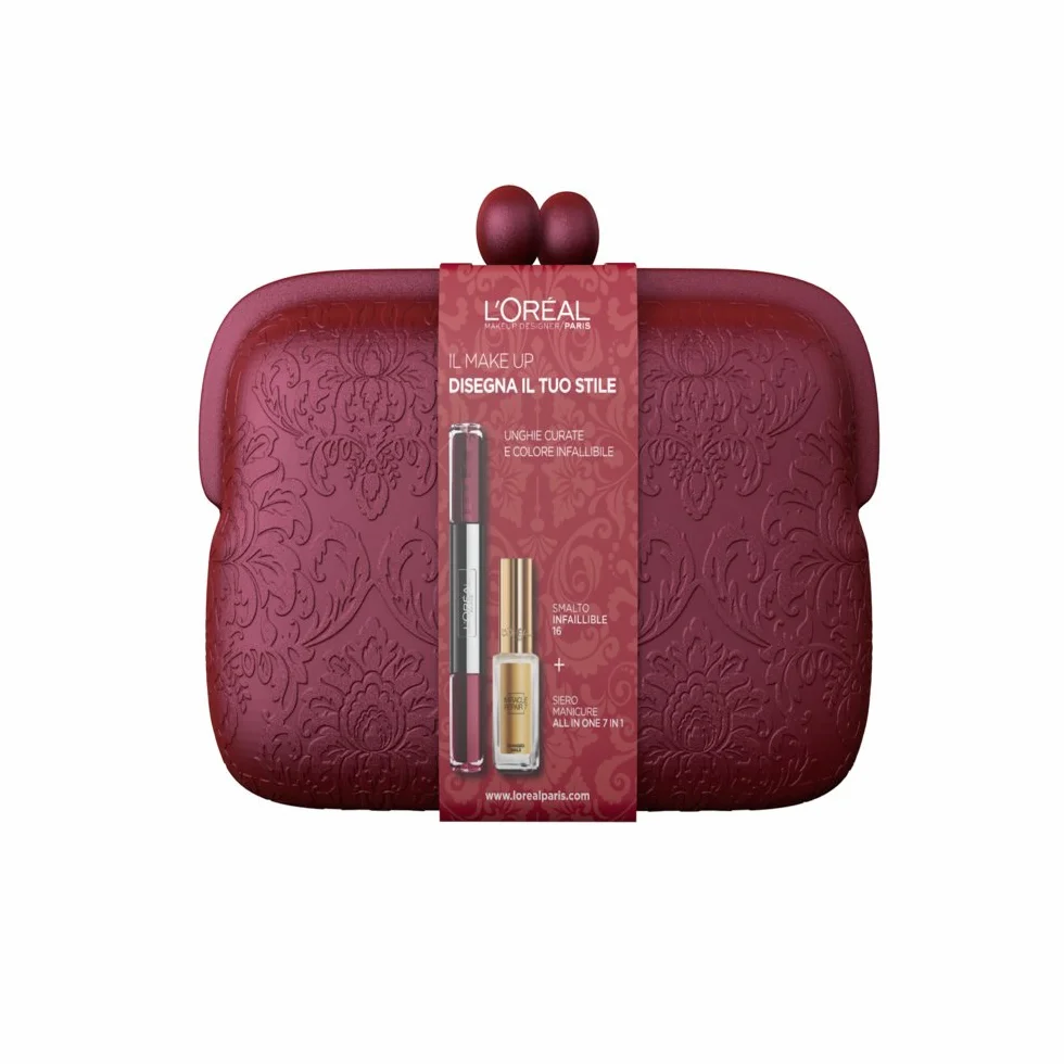 L'Oréal Paris Pochette Vao Gel Infallible 16 e Colore Riche Le Vernis, Miracle Serum, 7in1