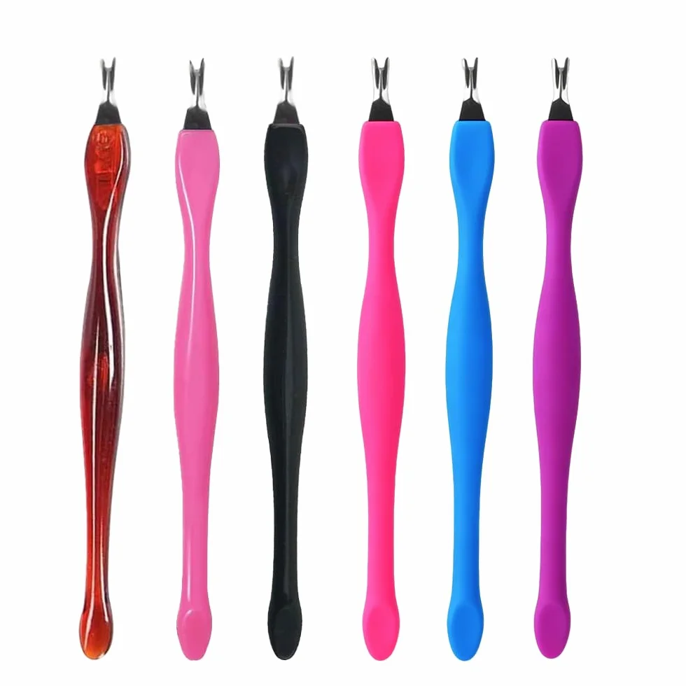 Forchetta per Cuticole 6 Pcs Cuticle Trimmer Pusher Rimozione Manicure