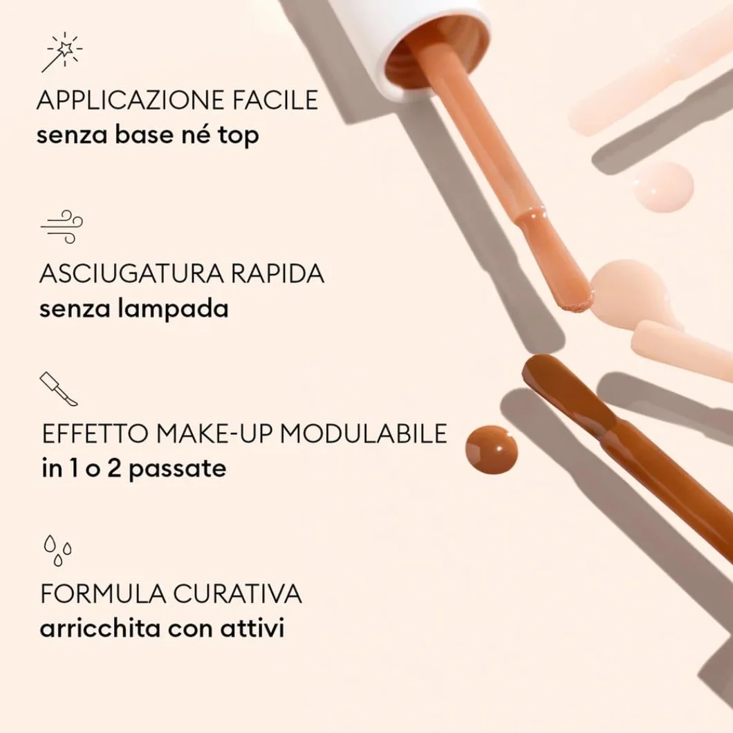 Manucurist Active Smooth 00 Smalto per Unghie Trattamento Riparatore Lisciante Rosa - Vegan & Made in France