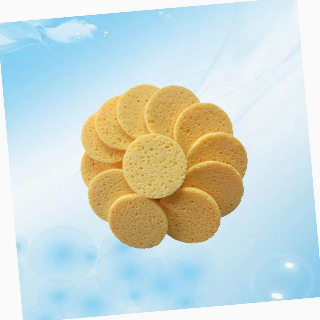 Healeved 3 Set Di Dischetti Di Cotone Per Il Trucco Delicati Sulla Pelle Con Cuscino Di Spugna Rotondo Per La Pulizia 20 Pezzi * 3