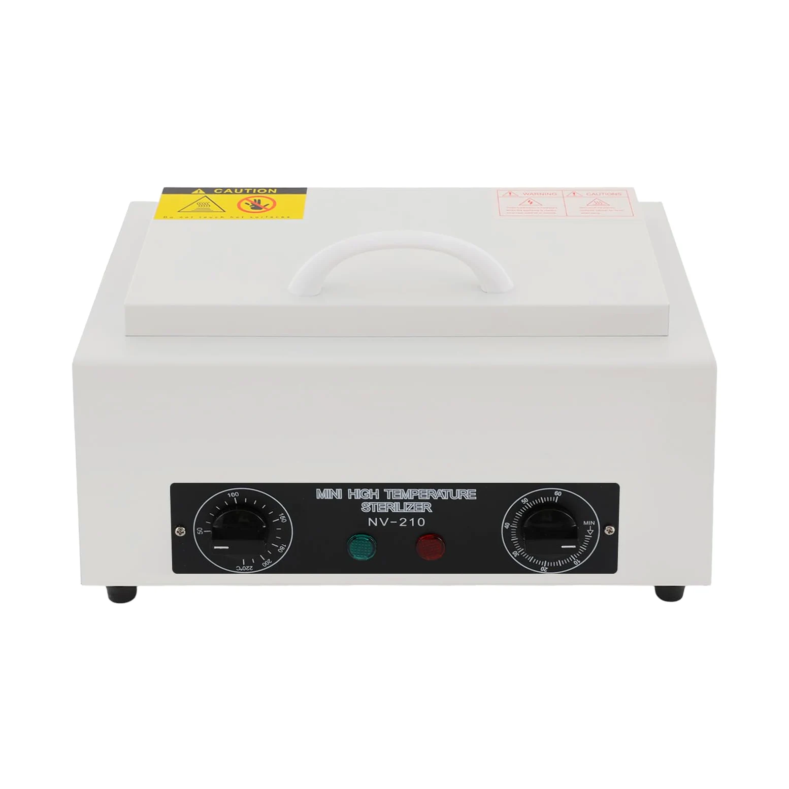 200 °C a vapore autoclave sterilizzatore per tatuaggi, sterilizzatore di temperatura ad alta temperatura, in metallo, con timer, manicure, chiodo per salone, strumenti per capelli, 300 W