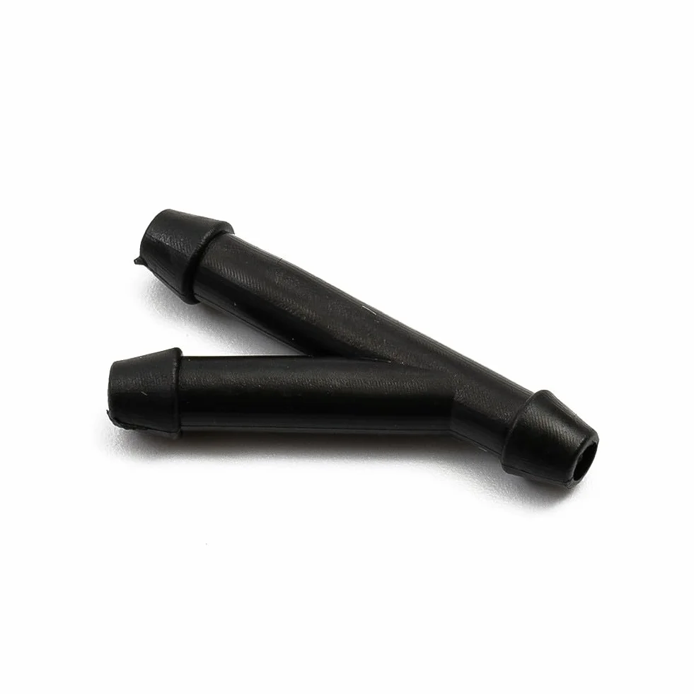 Tubo spray per tergicristallo in gomma nera 2 m con 4 connettori per pompa ugello parabrezza