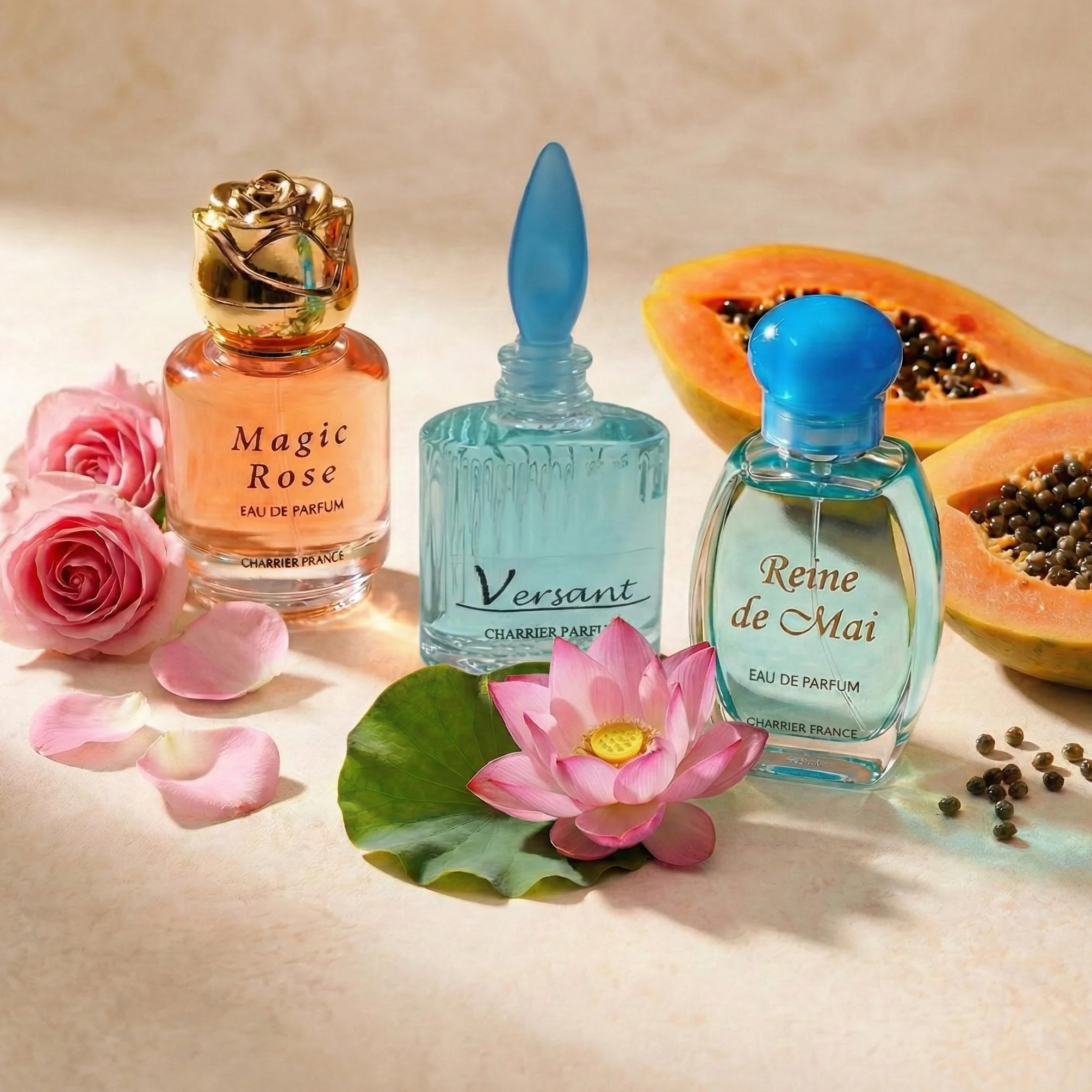 Charrier Parfums - Cofanetto di lusso Top Ten con 10 Eau de Parfum in miniatura 52,7 ml